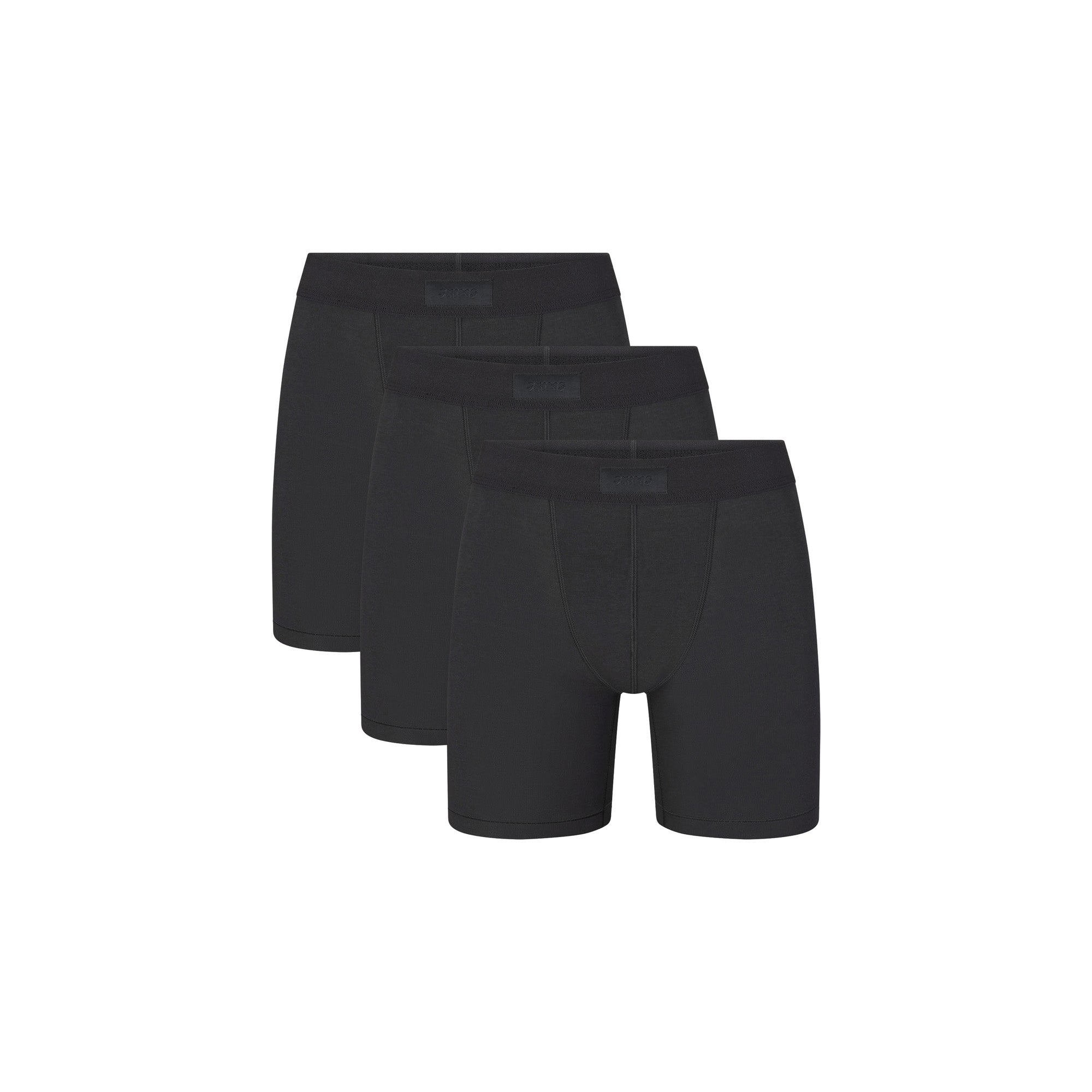 SKIMS COTTON MENS 5" BOXER BRIEF 3-PACK | ONYX - Image 6