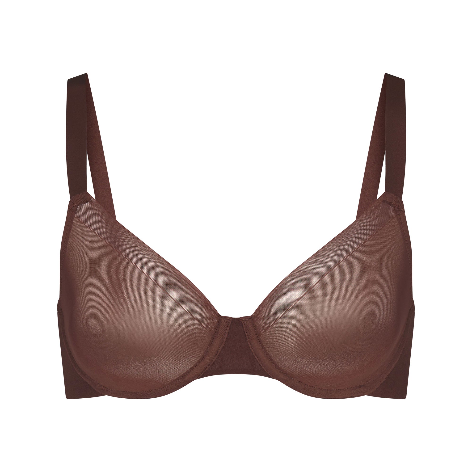NO SHOW UNLINED DEMI BRA | COCOA - Image 5