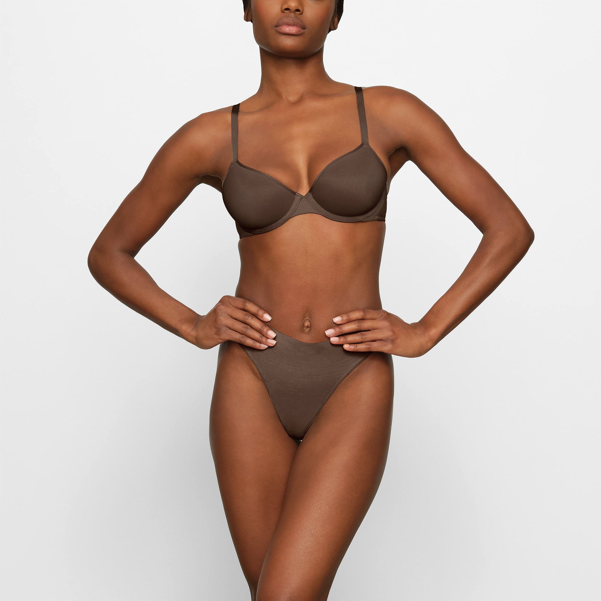 WEIGHTLESS DEMI BRA | ESPRESSO