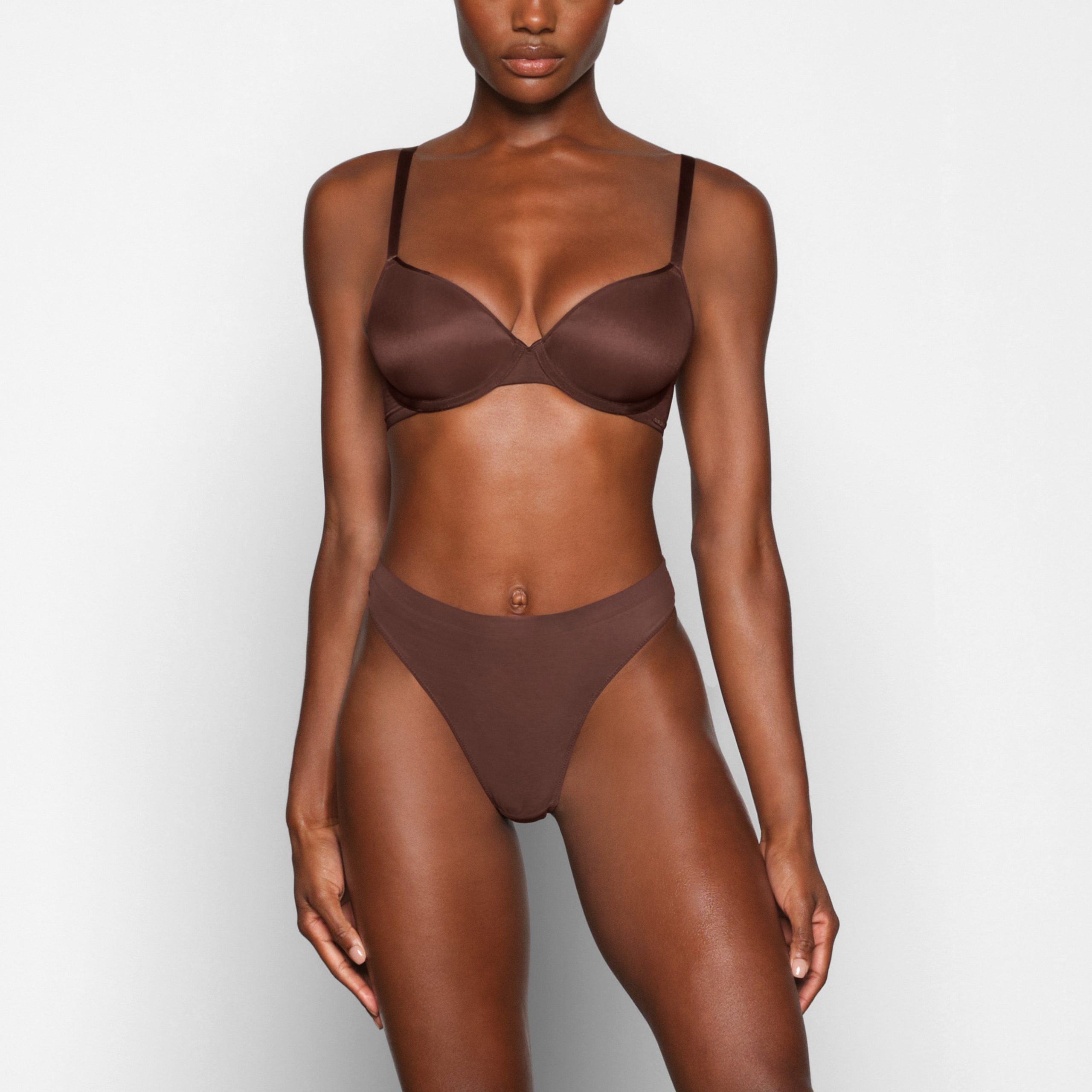 WEIGHTLESS DEMI BRA | COCOA