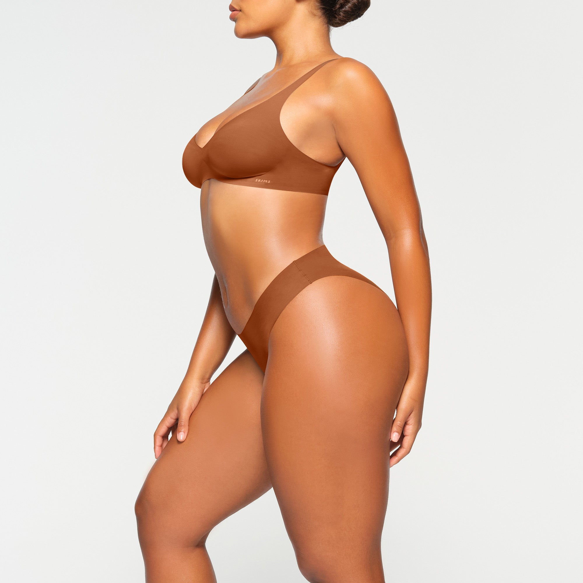 NAKED PLUNGE BRALETTE | BRONZE - Image 2