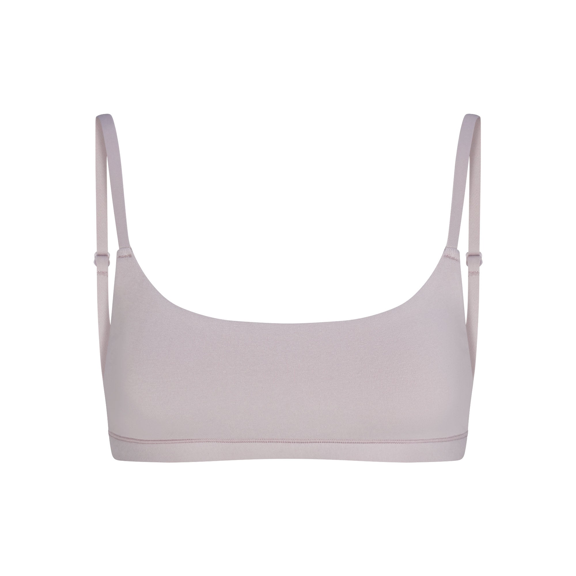 COTTON JERSEY SCOOP BRALETTE | OYSTER - Image 5