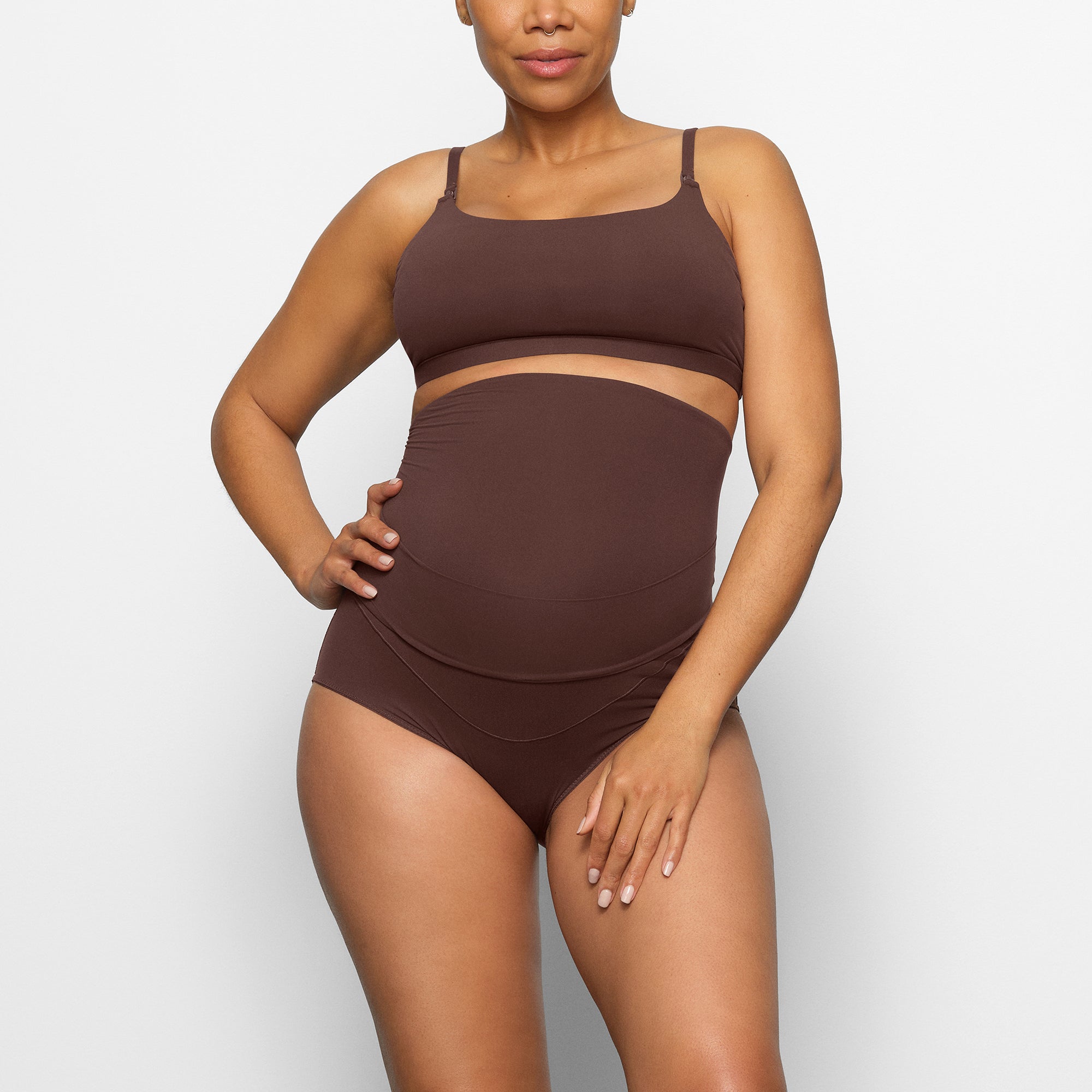 FITS EVERYBODY MATERNITY PUMPING SCOOP BRALETTE | COCOA