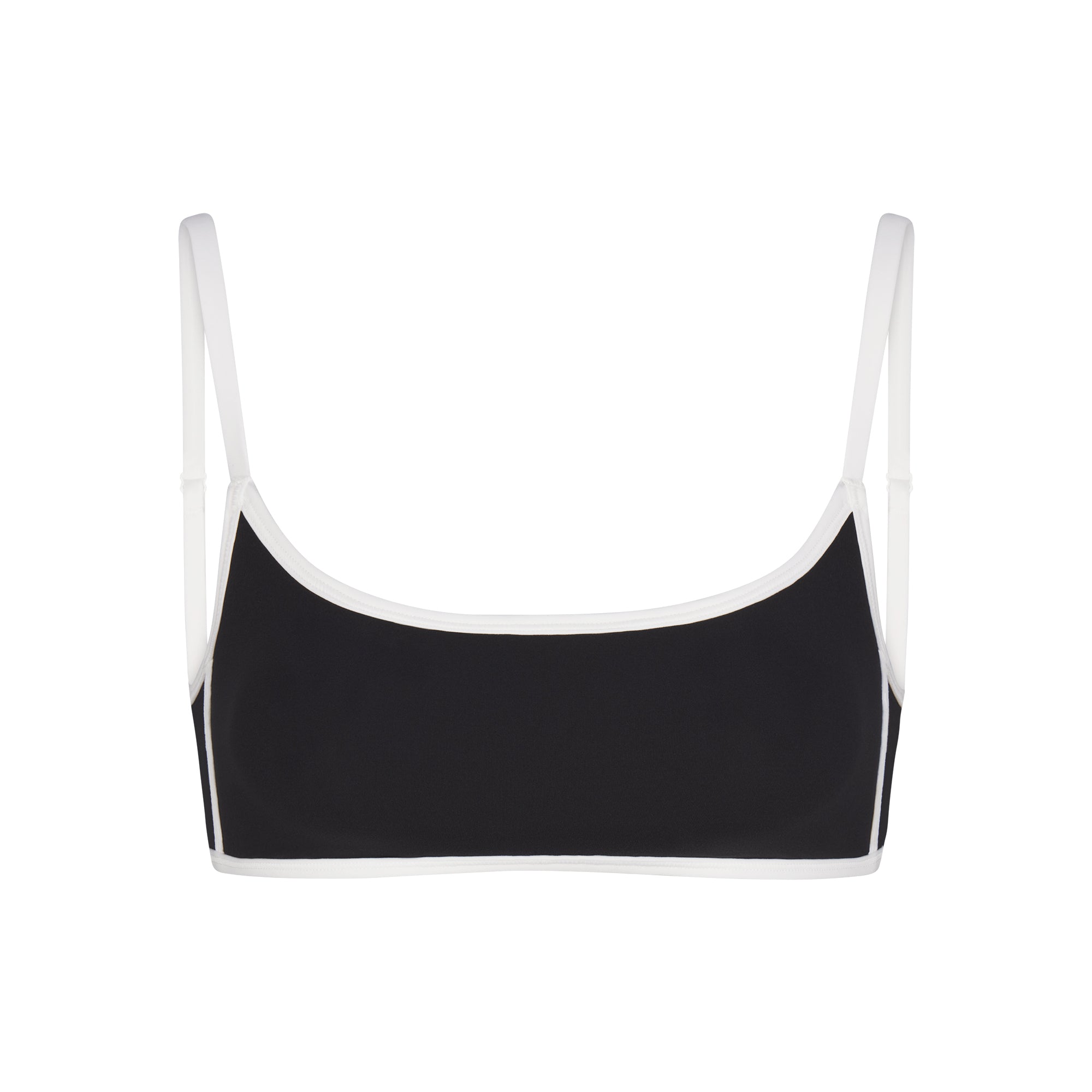 FITS EVERYBODY CONTRAST TRIM SCOOP BRALETTE | ONYX - Image 5