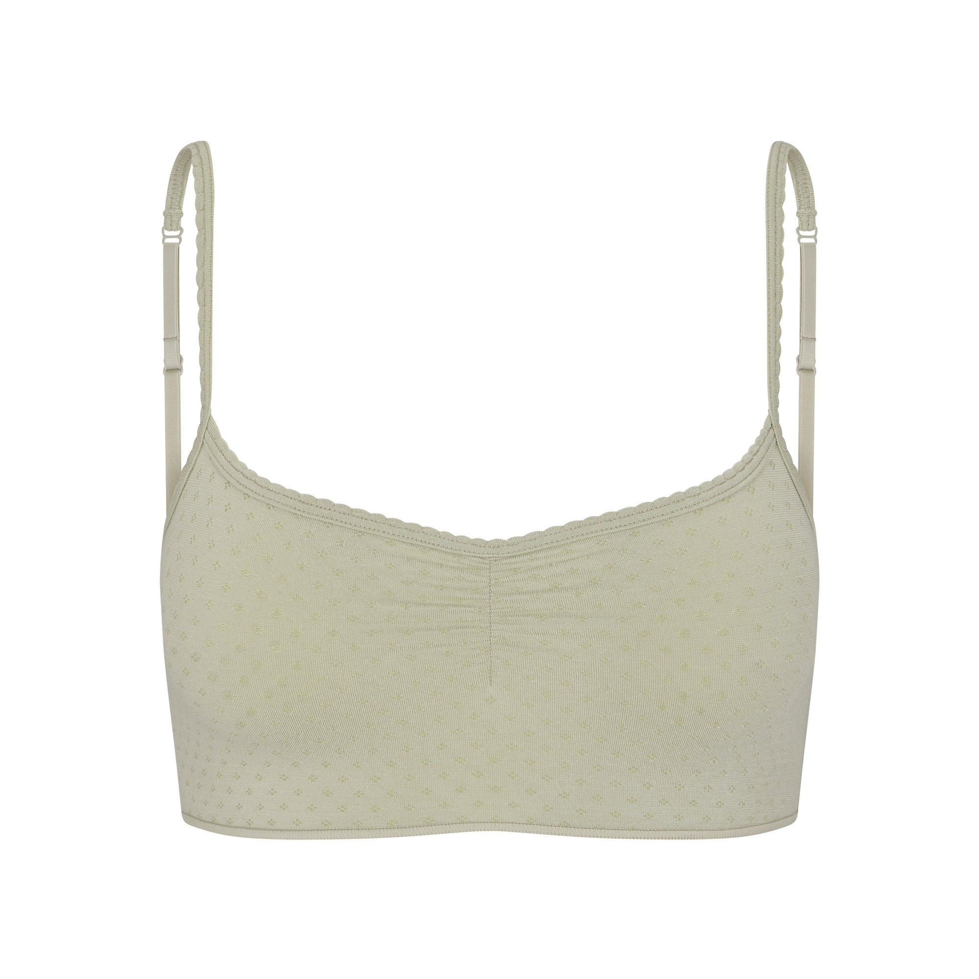 MICRO POINTELLE SCOOP BRALETTE | TALC - Image 5