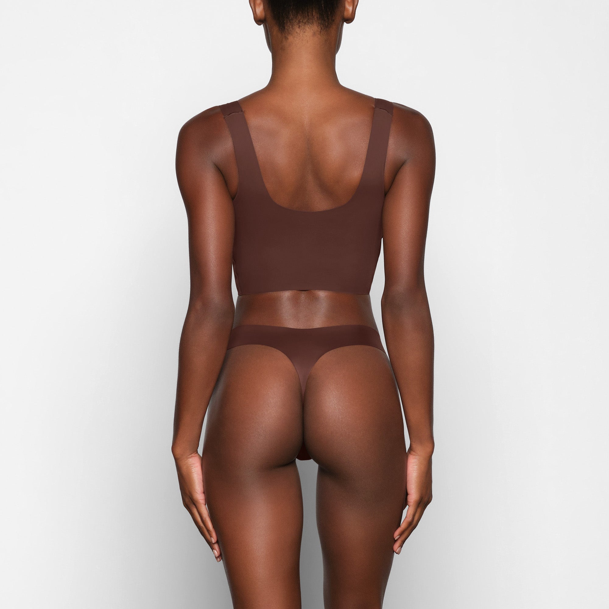 NAKED SCOOP LONGLINE BRALETTE | COCOA - Image 3