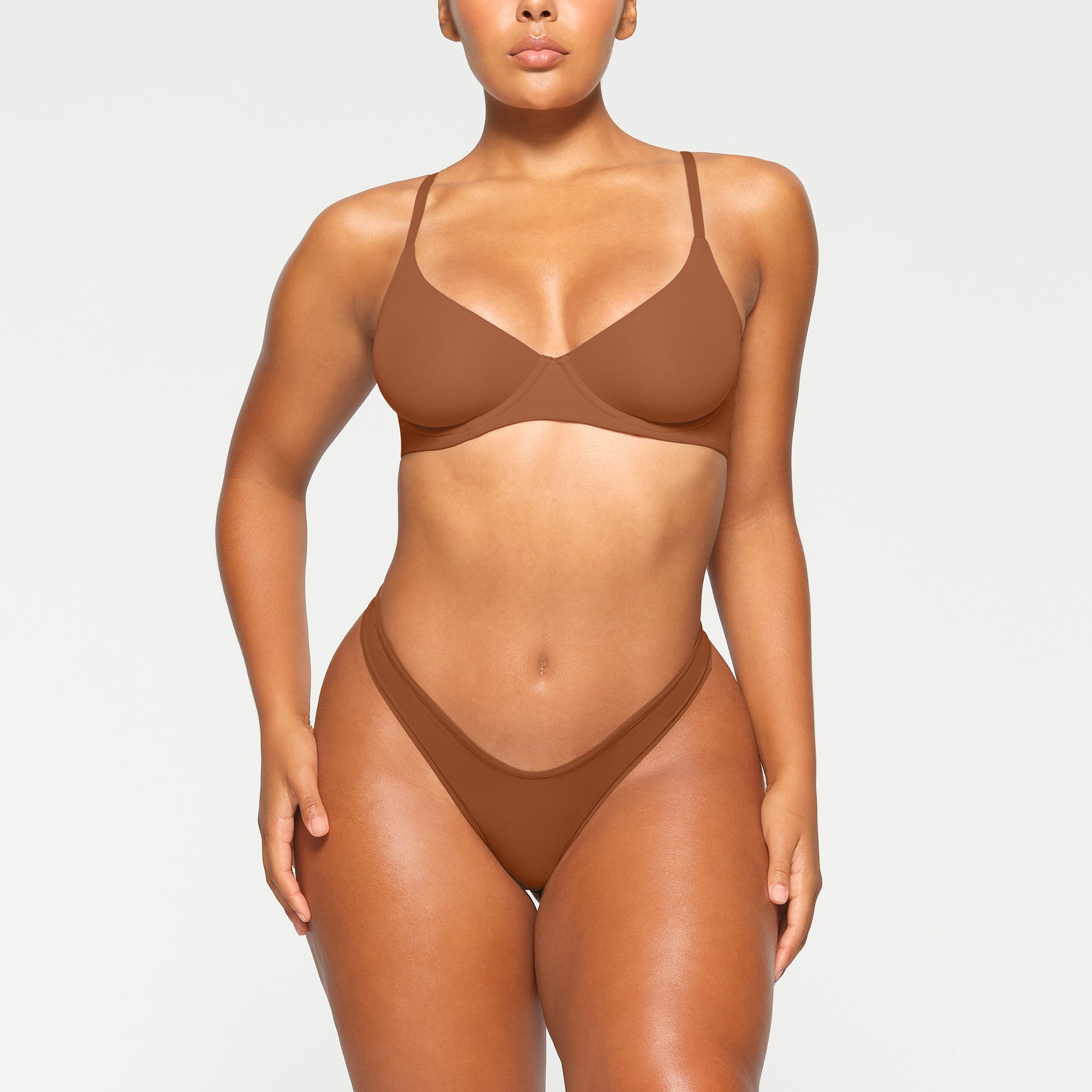 FITS EVERYBODY UNLINED DEMI BRA | BRONZE