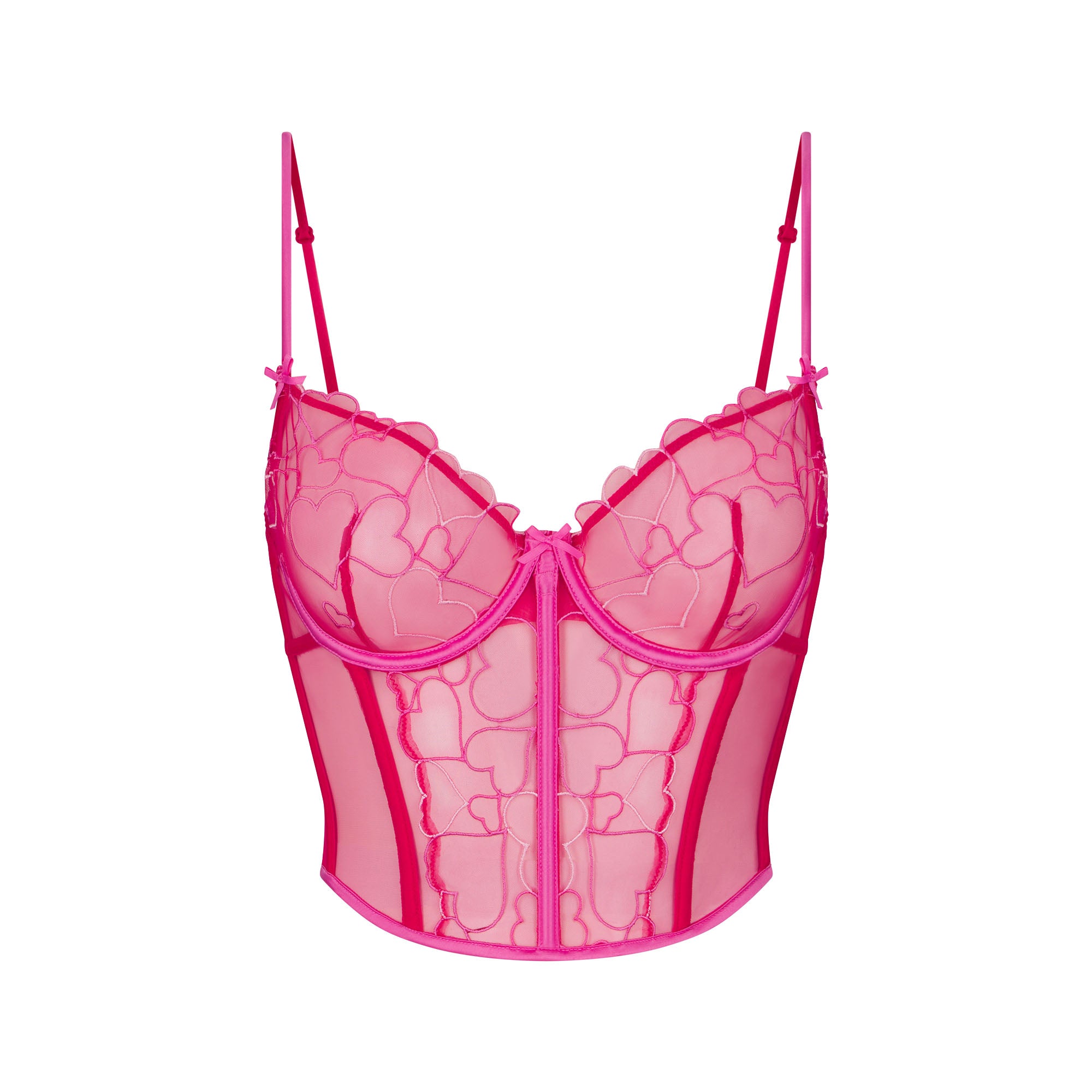 EMBROIDERED TULLE CROPPED CORSET | PUNCH - Image 5