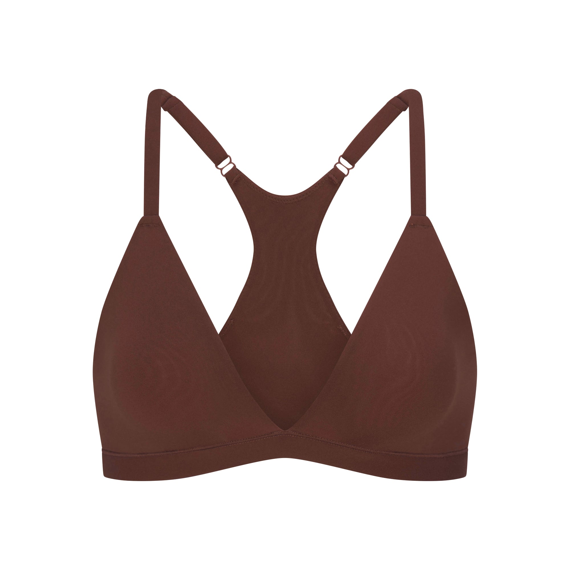 FITS EVERYBODY RACERBACK TRIANGLE BRALETTE | COCOA - Image 6