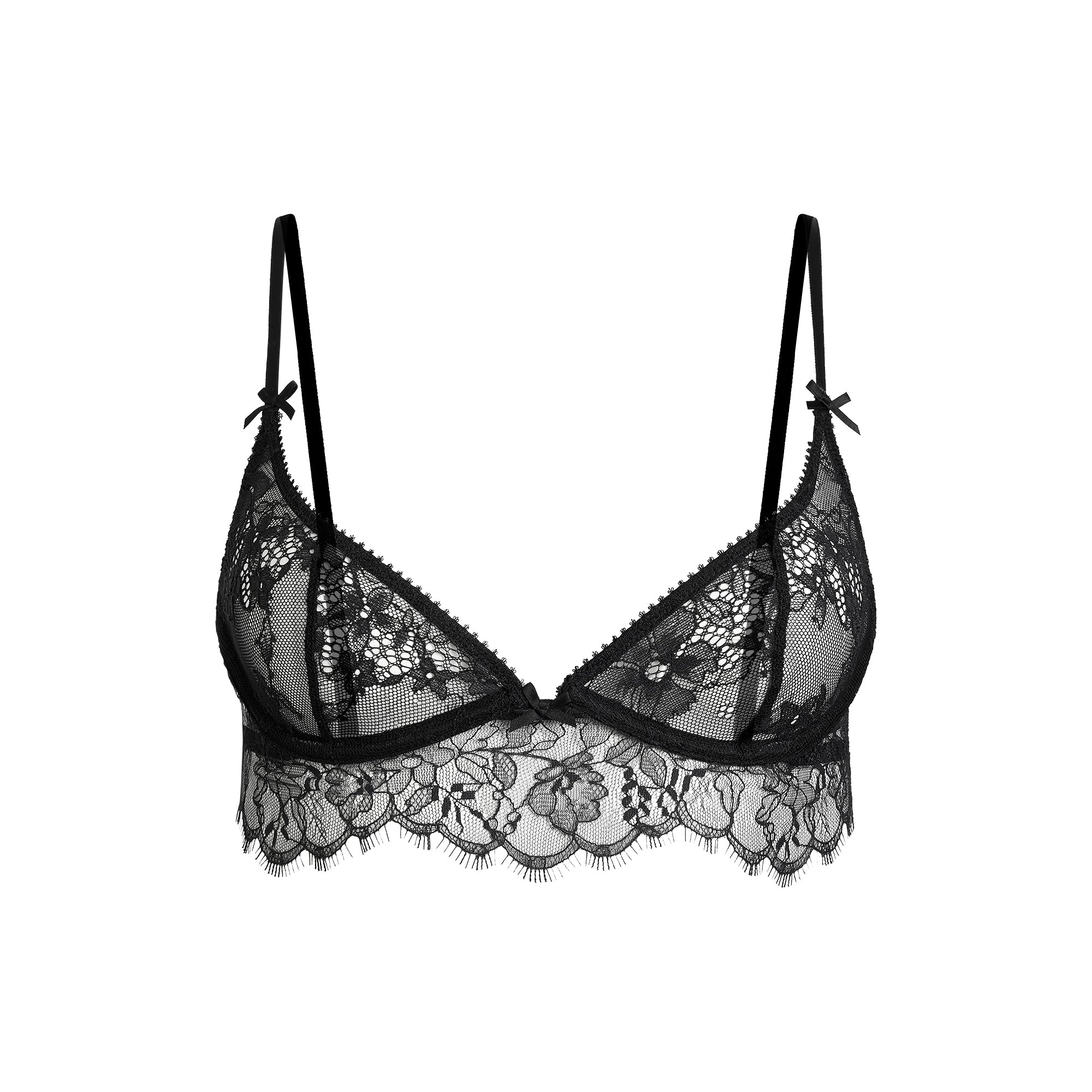 ULTRA FINE LACE SCOOP BRA | ONYX - Image 6