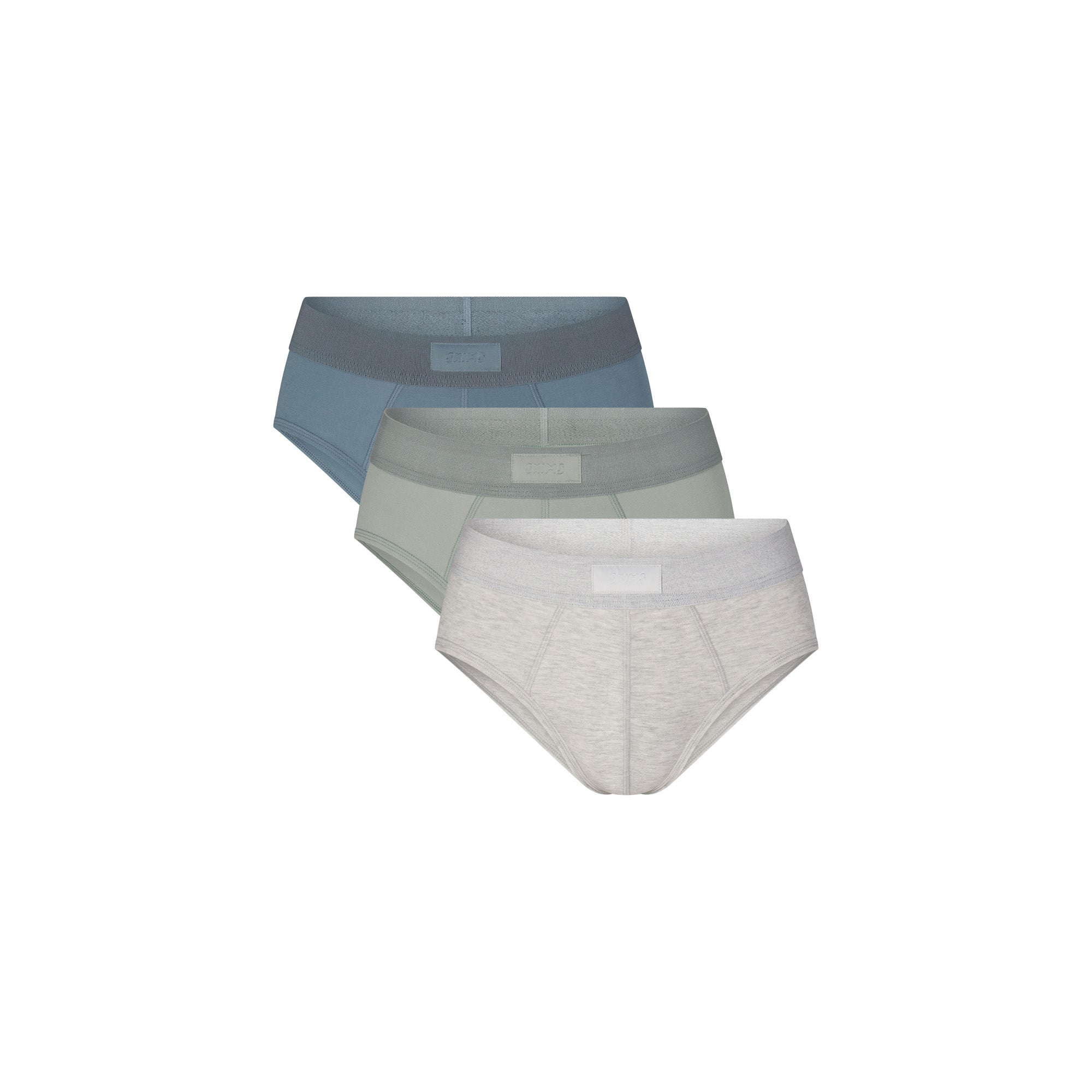SKIMS COTTON MENS BRIEF 3-PACK | MINERAL MULTI - Image 9