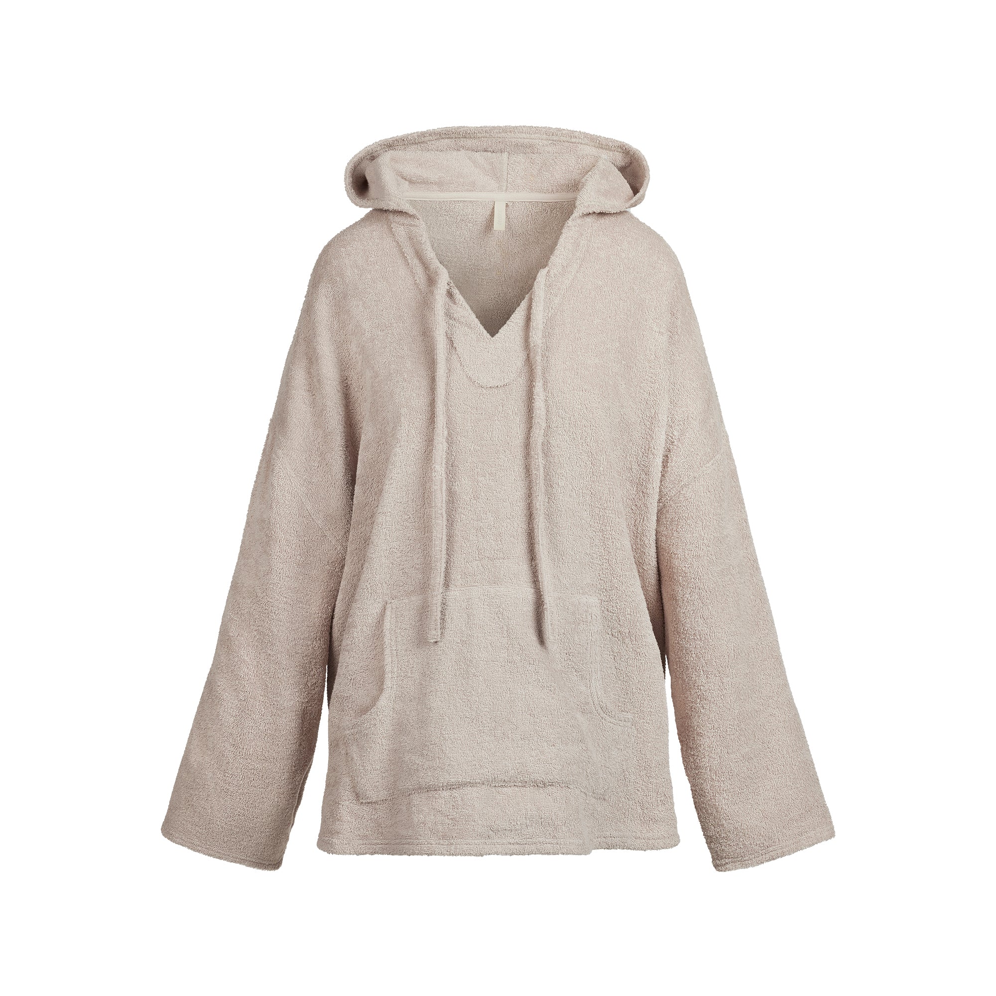 TERRY COVER-UPS OVERSIZED HOODIE | STONE - Image 4