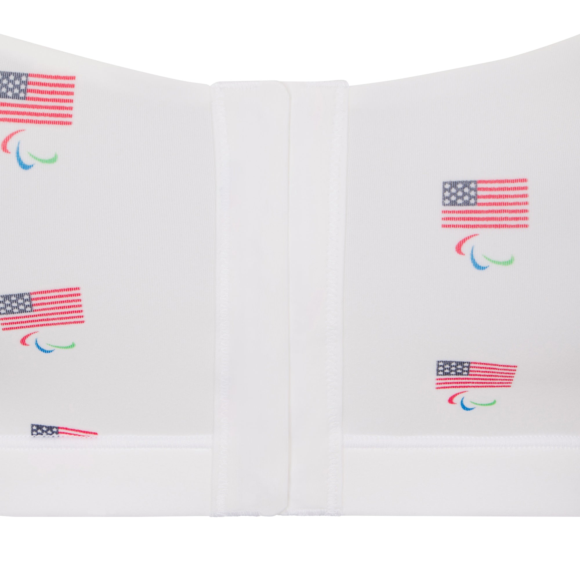 SKIMS FOR TEAM USA FITS EVERYBODY ADAPTIVE PARALYMPIC SCOOP BRALETTE | WHITE - Image 4