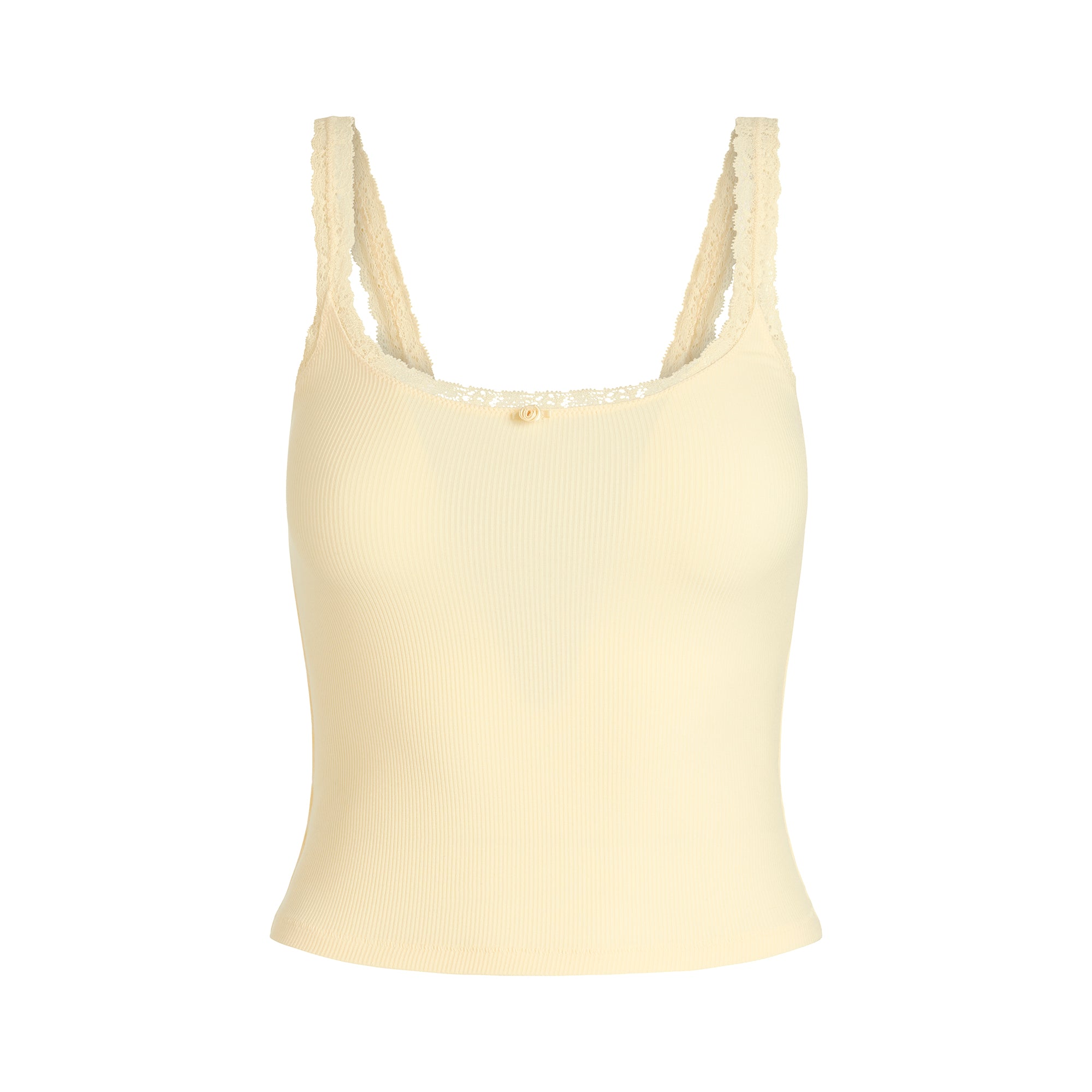SOFT LOUNGE LACE CAMI | BUTTER - Image 5