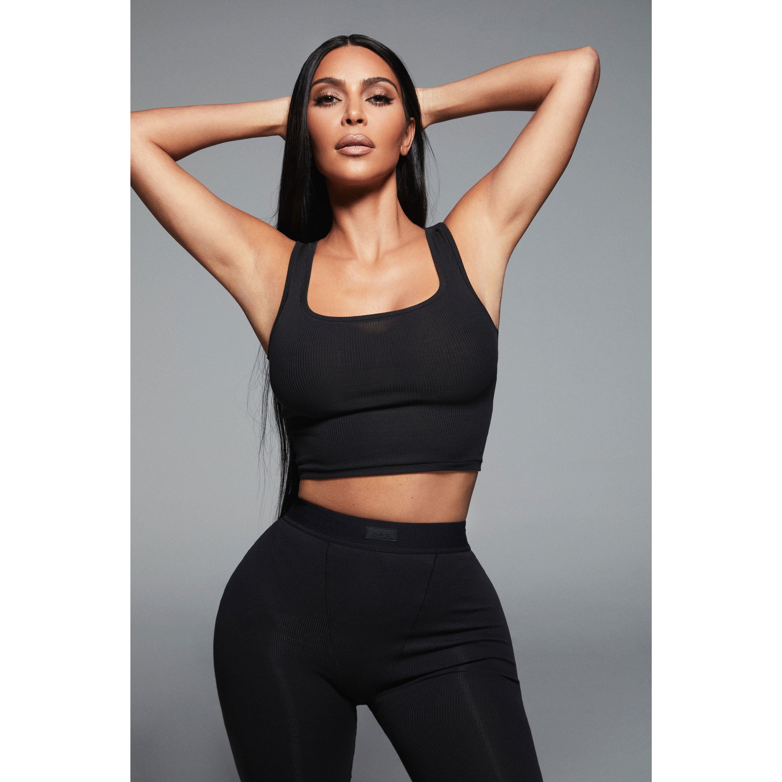 COTTON RIB LEGGING | BONE - Image 6