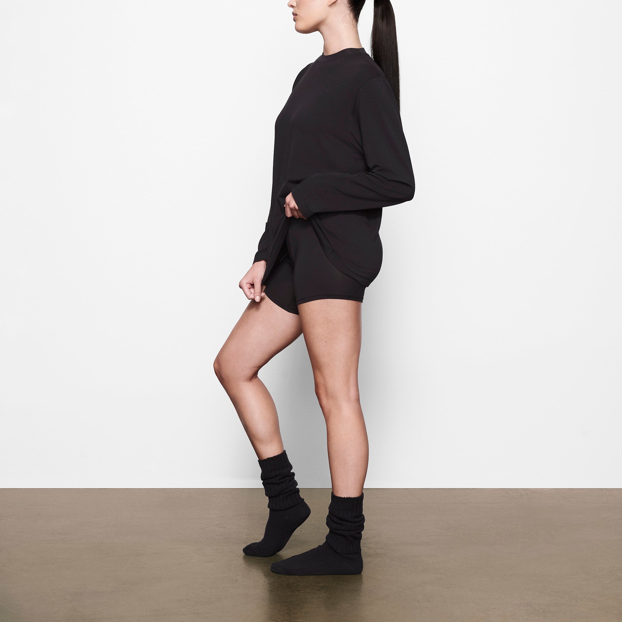 BOYFRIEND LONG SLEEVE T-SHIRT | ONYX - Image 2