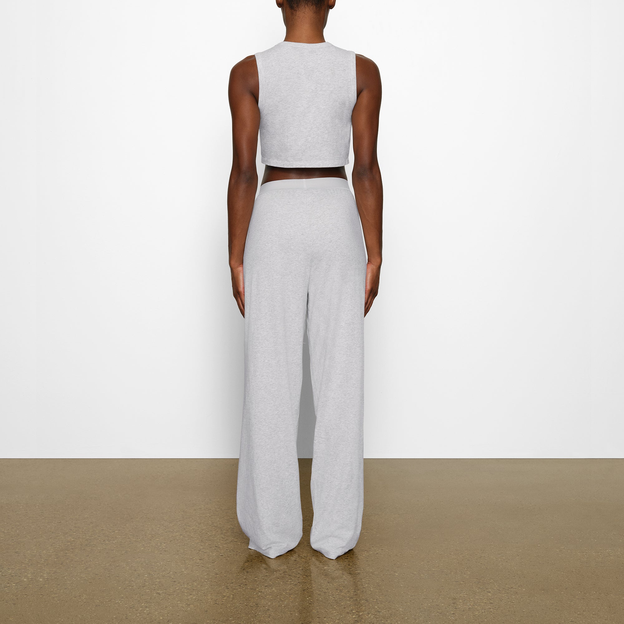 BOYFRIEND LOOSE PANT | LIGHT HEATHER GREY - Image 3