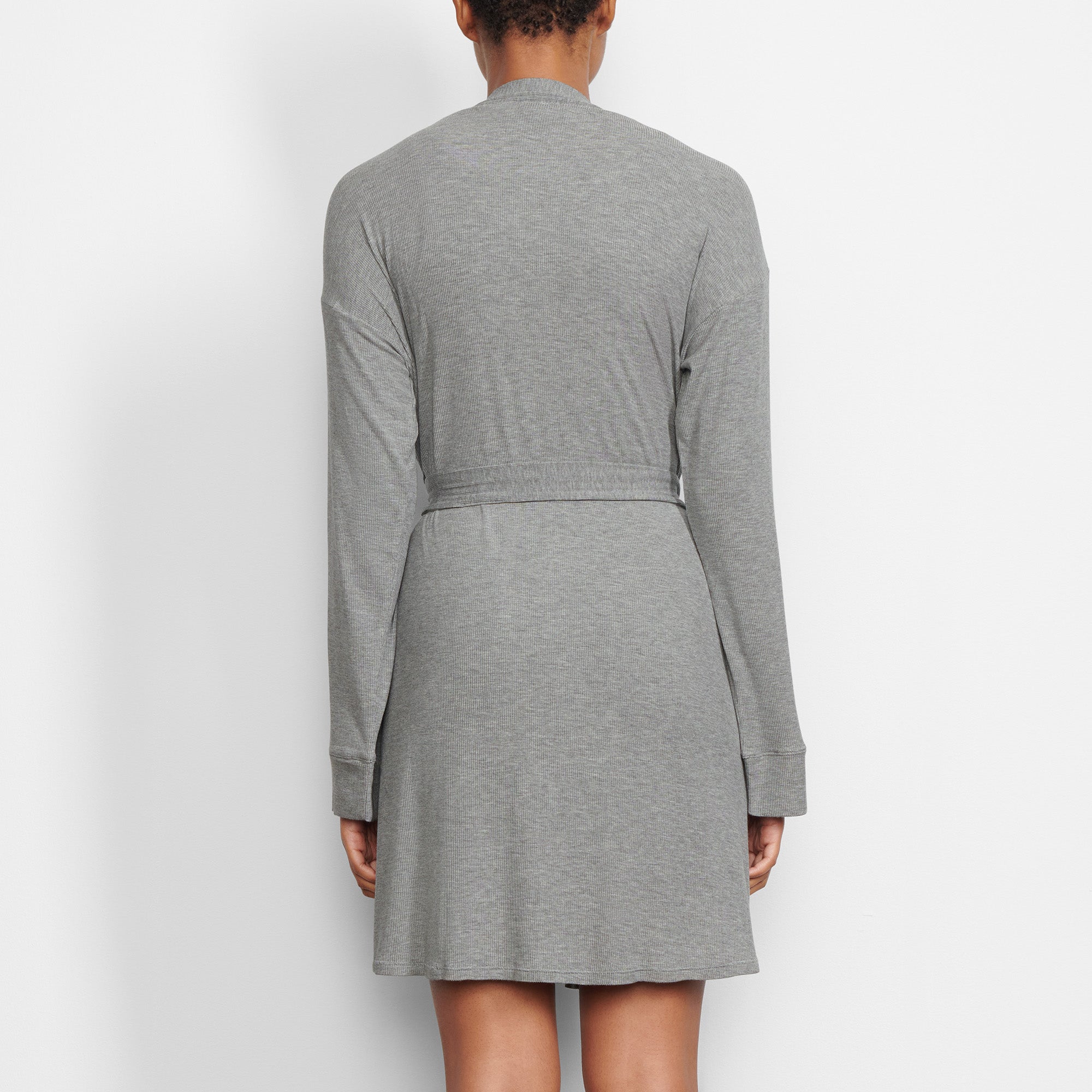 SOFT LOUNGE ROBE | HEATHER GREY - Image 3
