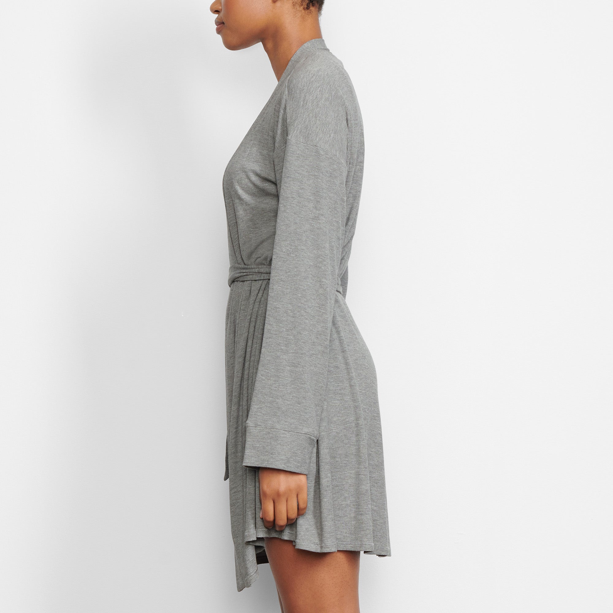 SOFT LOUNGE ROBE | HEATHER GREY - Image 2