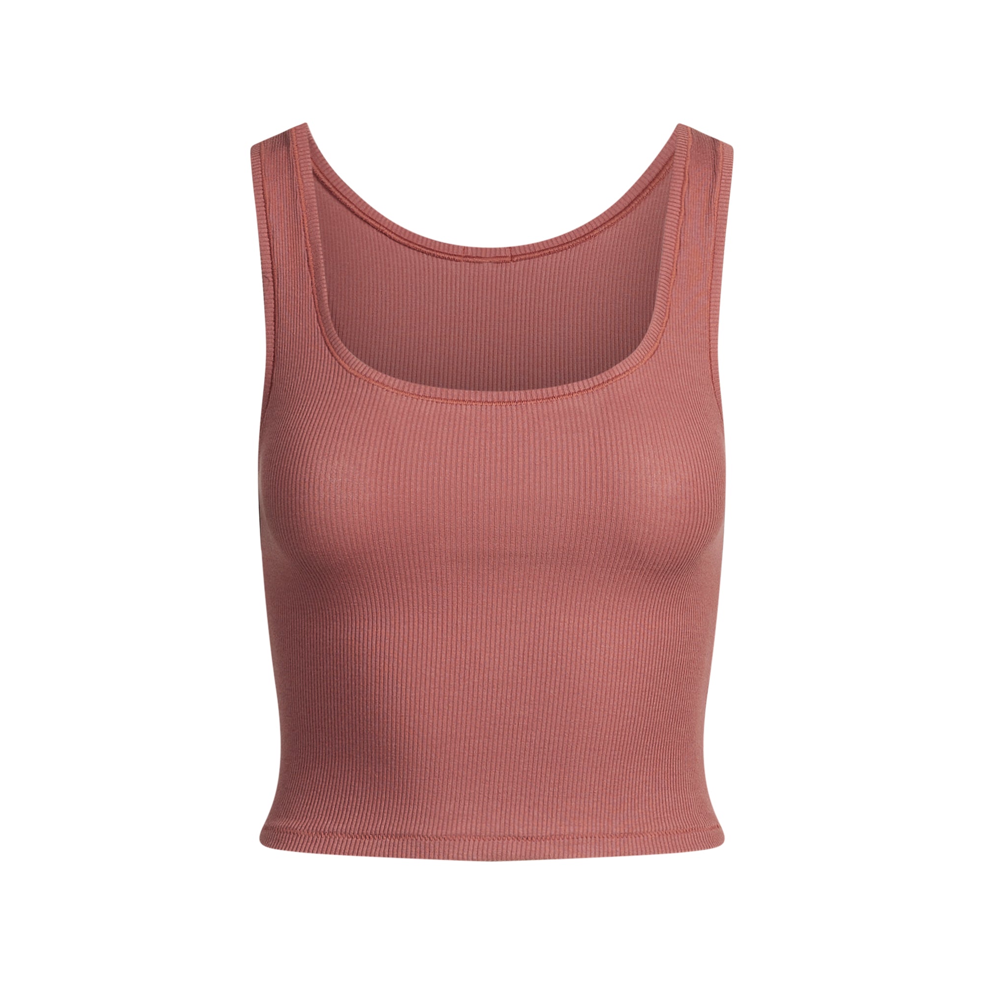 COTTON RIB TANK | REDWOOD - Image 4