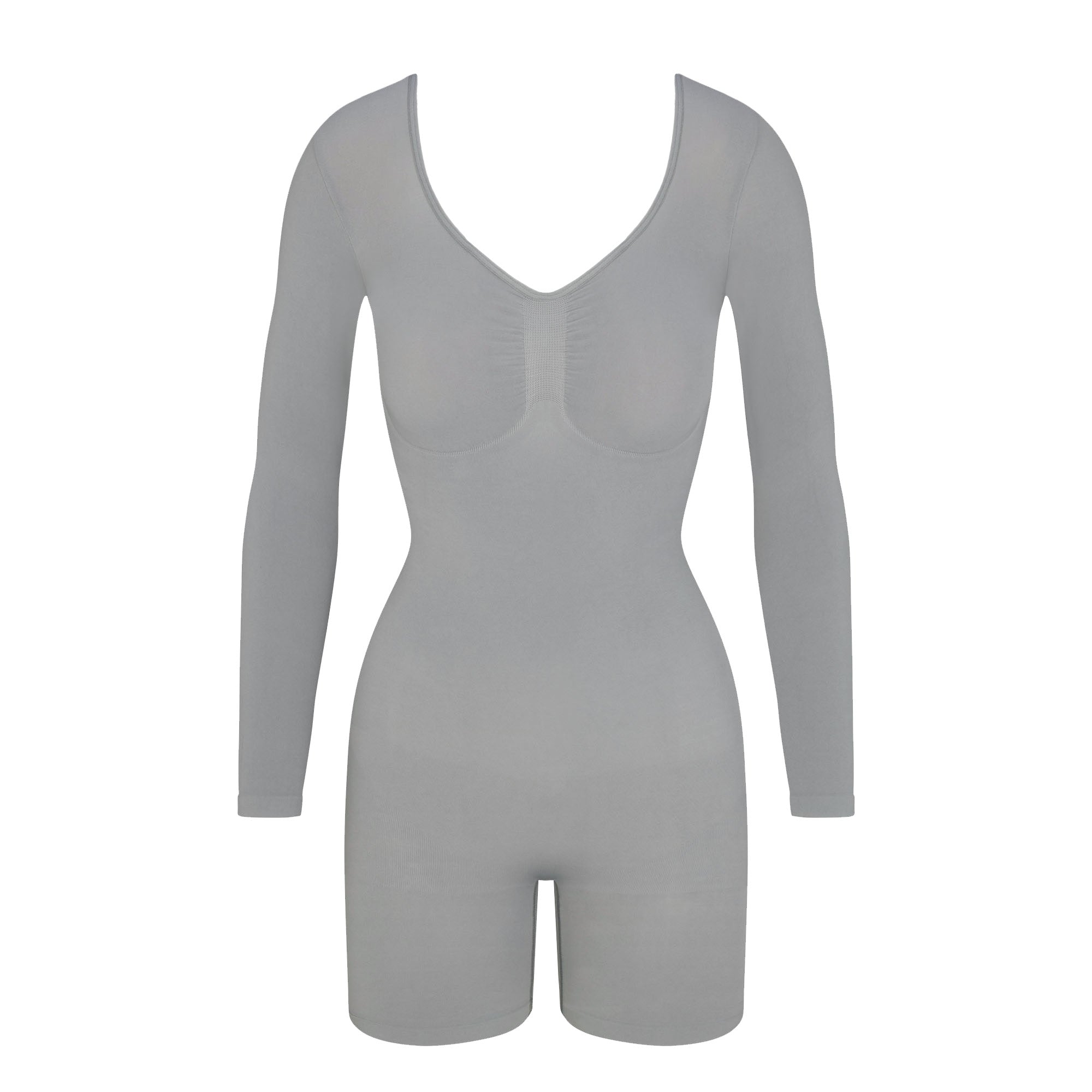SEAMLESS SCULPT LONG SLEEVE LOW BACK MID THIGH BODYSUIT | PACIFIC - Image 5