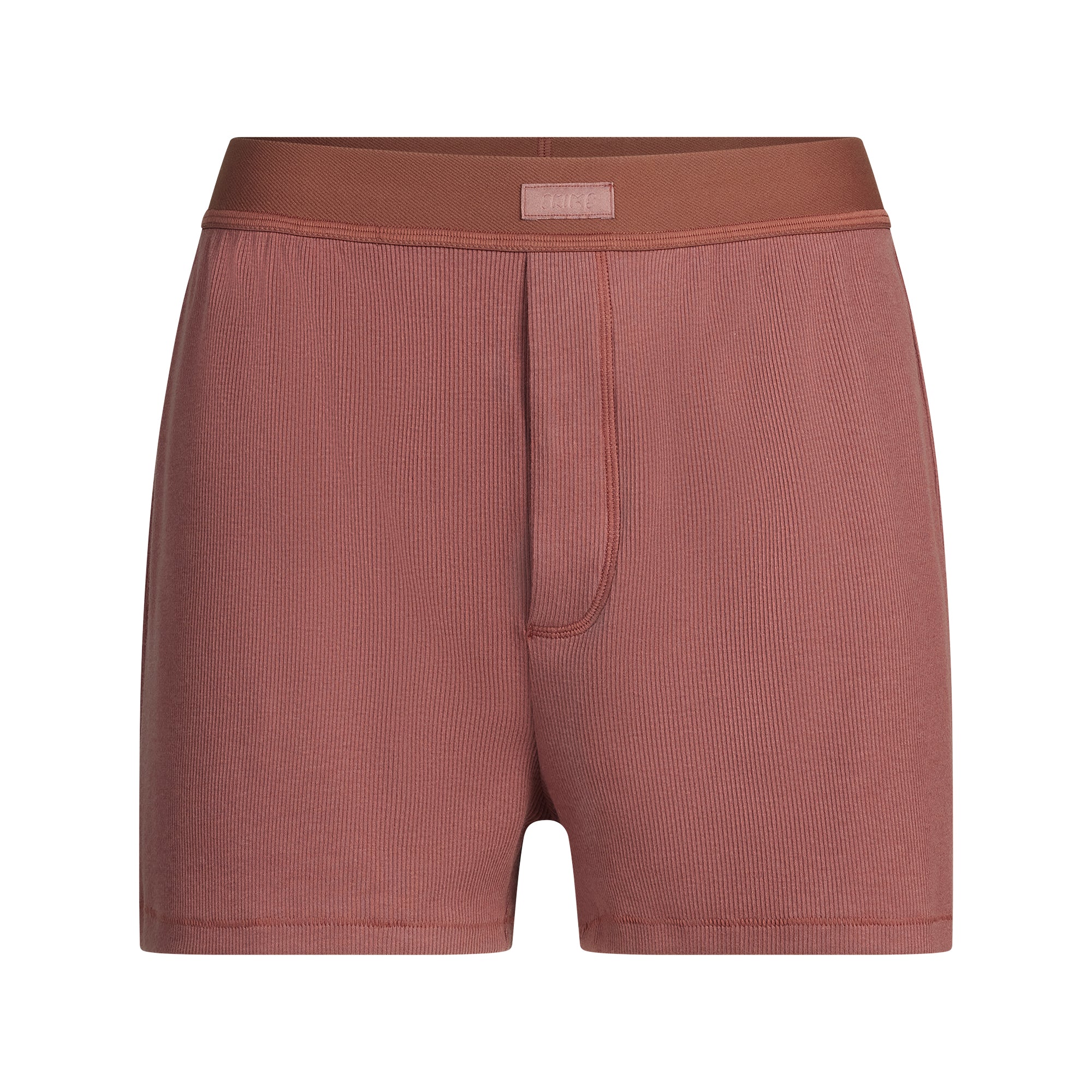 COTTON RIB LOOSE BOXER | REDWOOD - Image 5