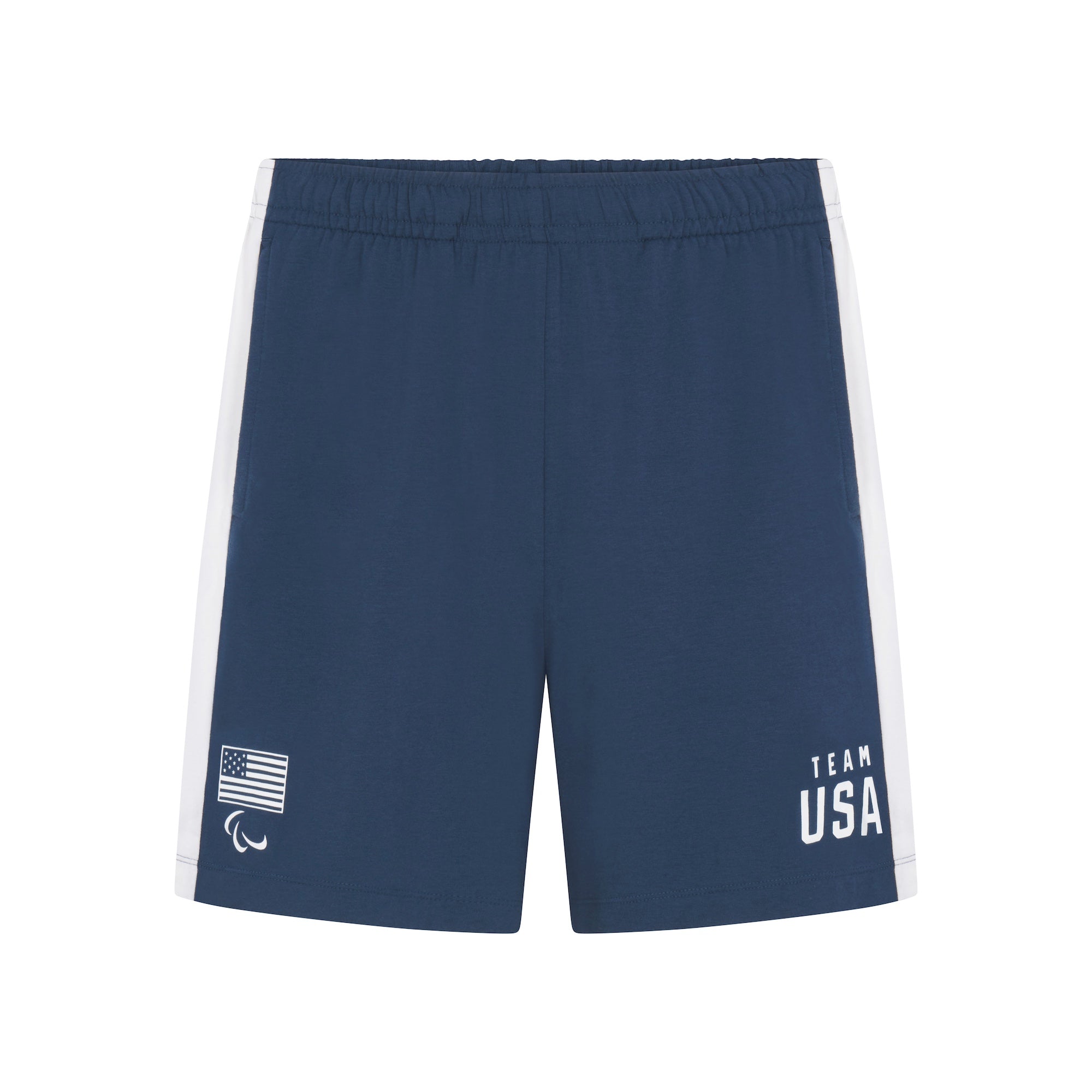 SKIMS FOR TEAM USA JERSEY SLEEP MENS PARALYMPIC SHORT | NAVY - Image 4