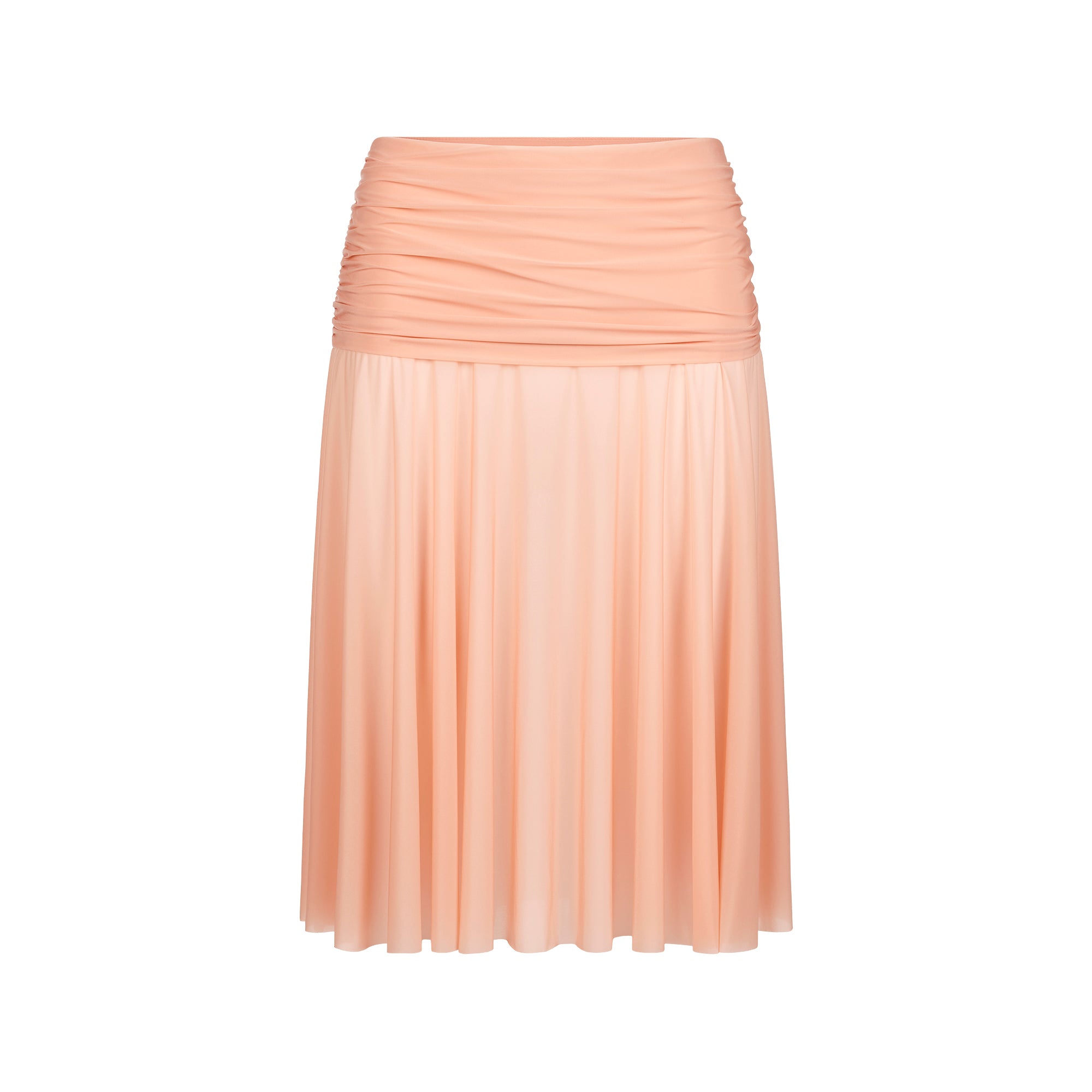 MILKY SHEER MIDI SKIRT | DESERT CLAY - Image 7