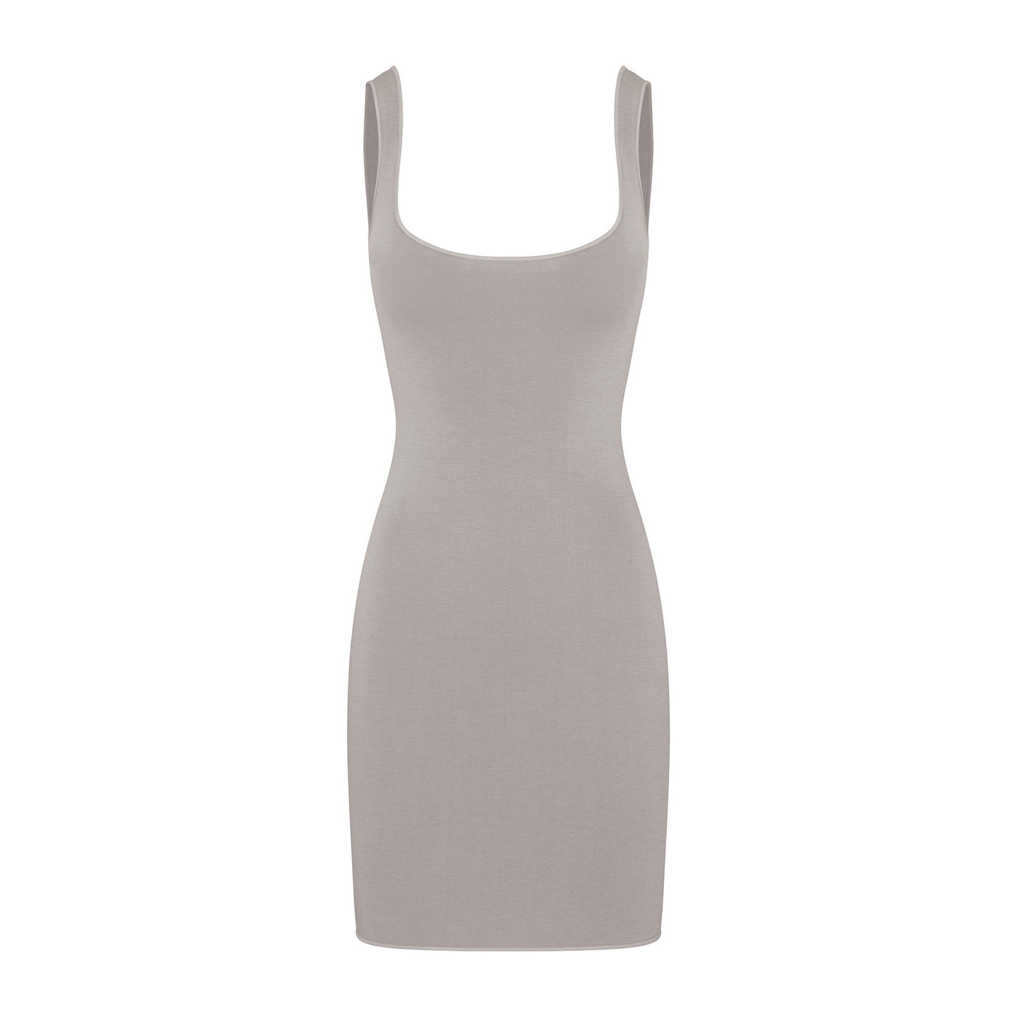 SEAMLESS MODAL TANK MINI DRESS | SMOKE - Image 6
