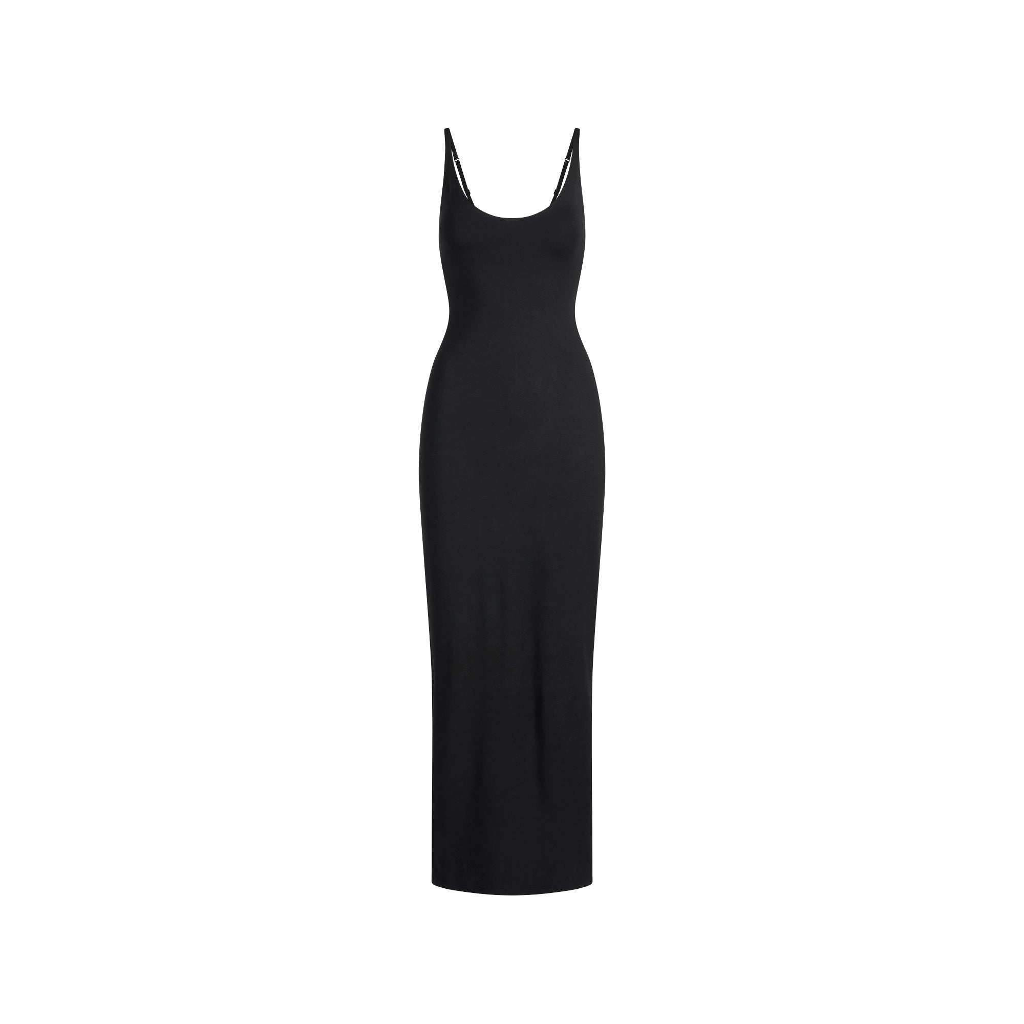 SMOOTH LAYERS SCOOP NECK LONG DRESS | OBSIDIAN - Image 6