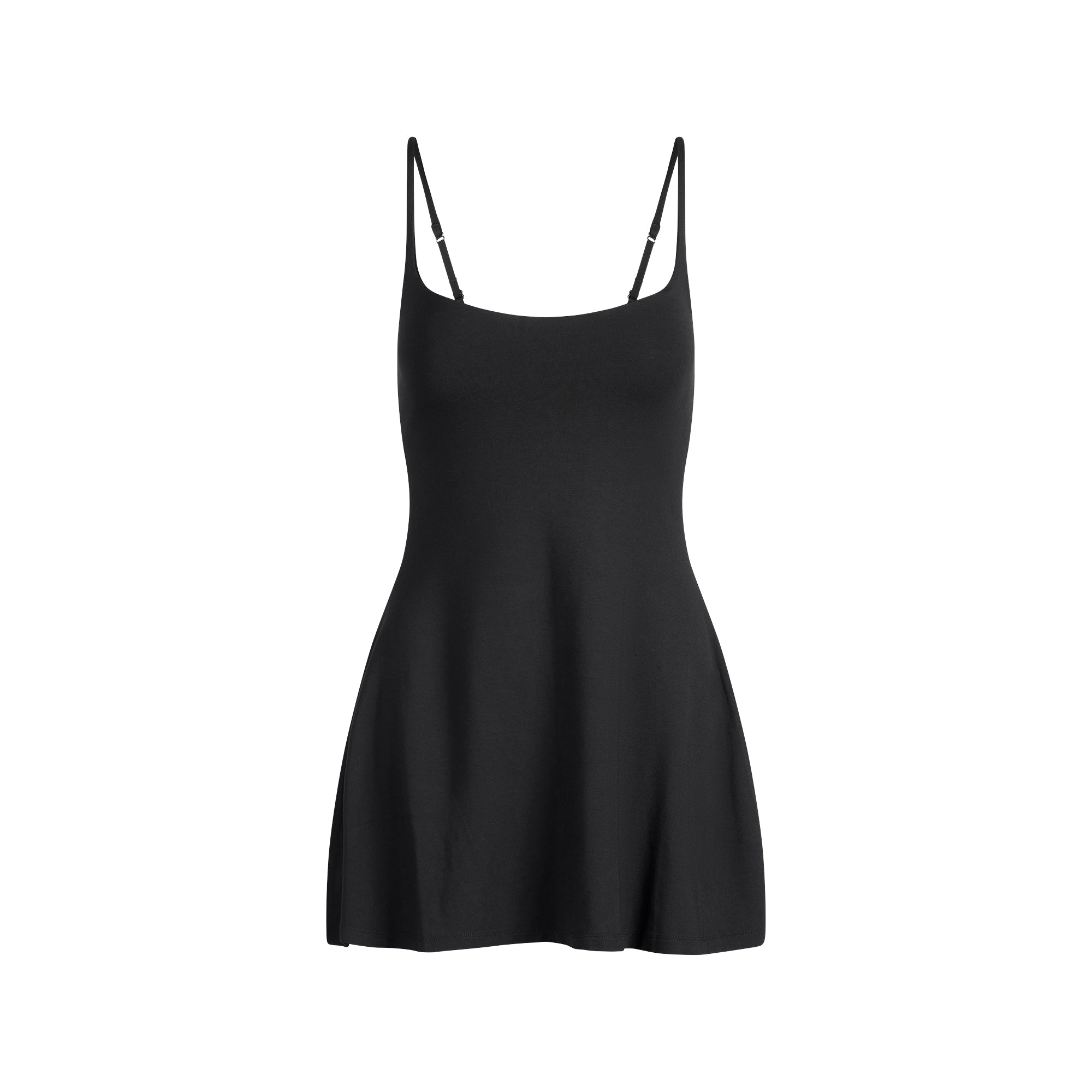 SMOOTH LAYERS SCOOP NECK MINI DRESS | OBSIDIAN - Image 6