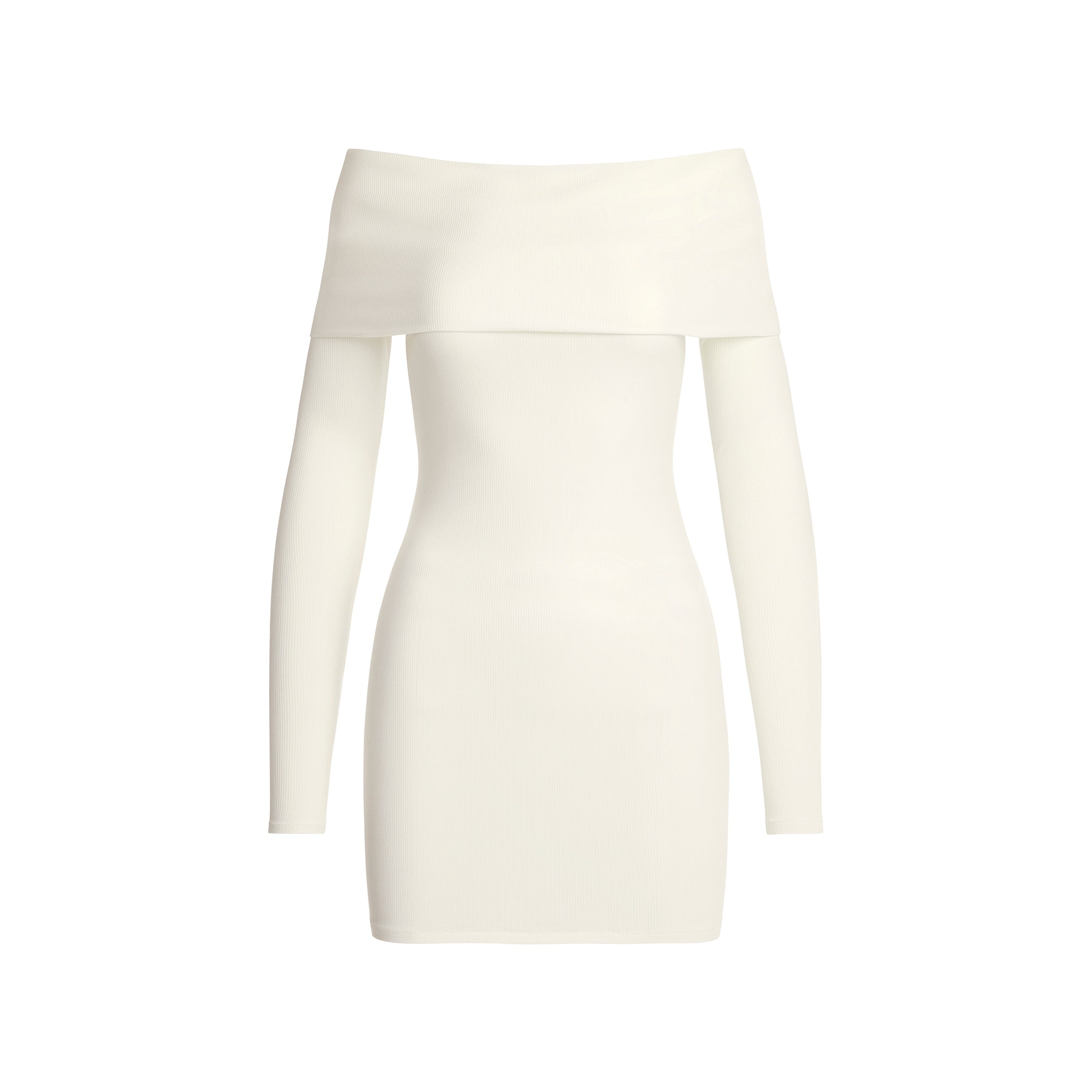 SOFT LOUNGE OFF THE SHOULDER MINI DRESS | MARBLE - Image 6