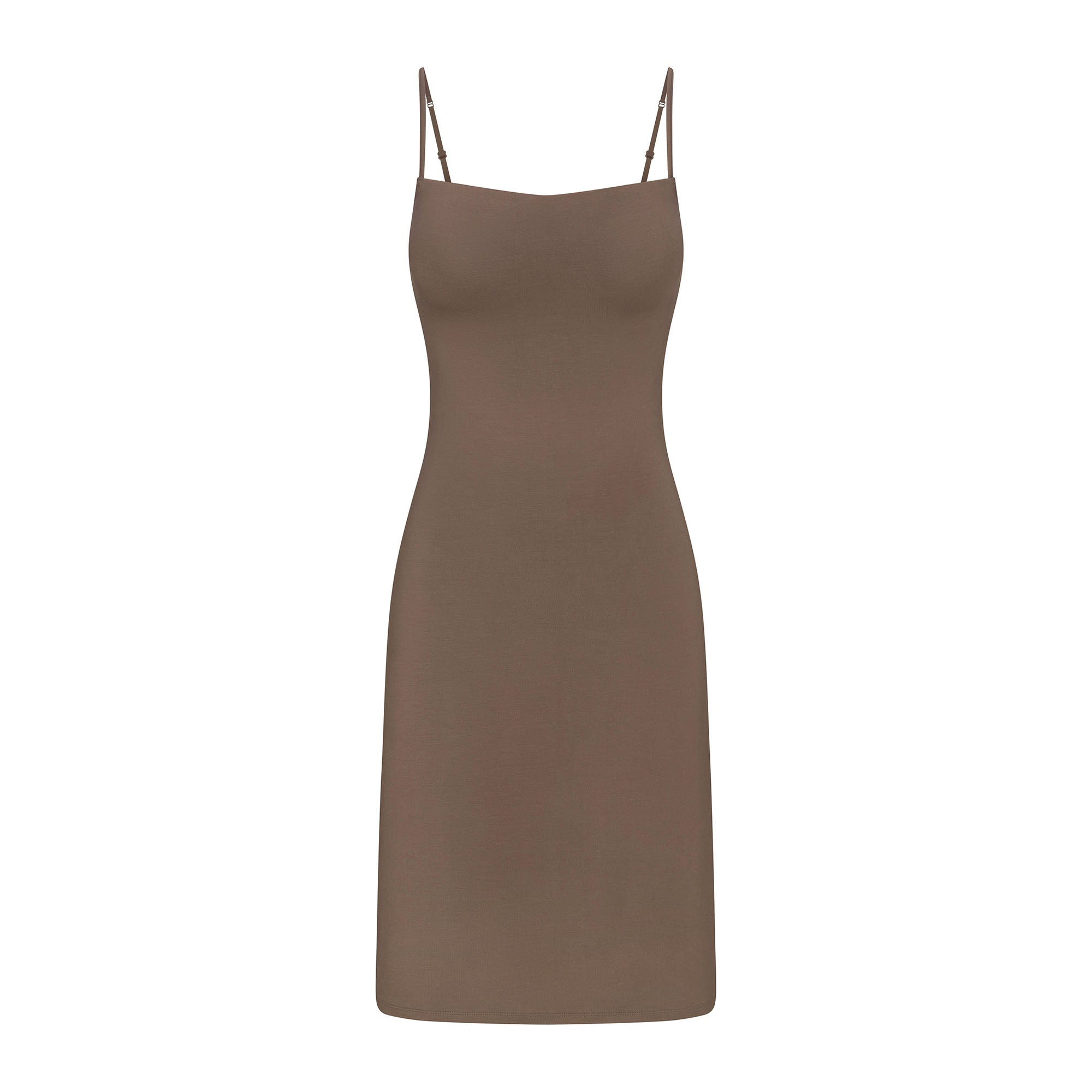 SMOOTH LAYERS MIDI DRESS | TRUFFLE - Image 6