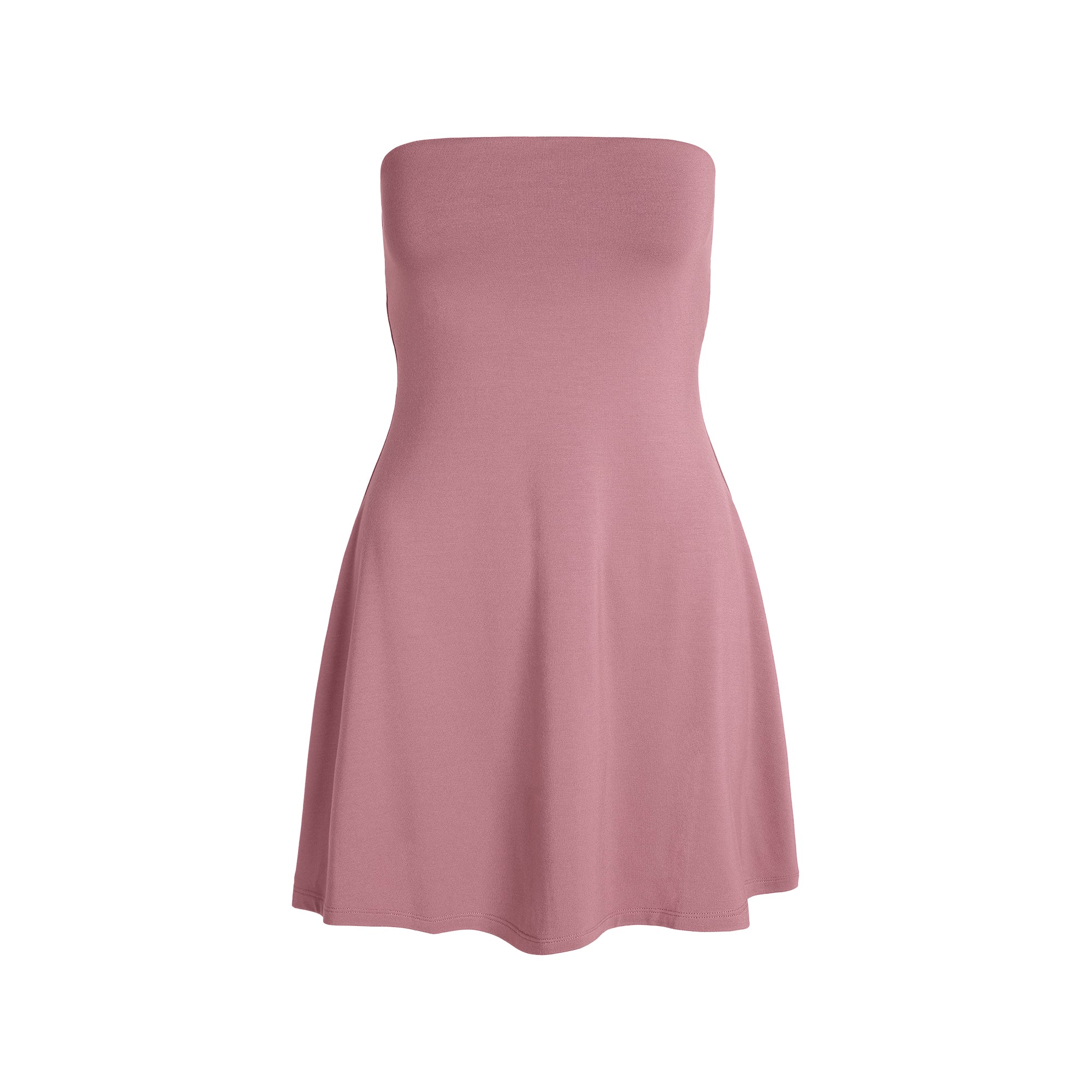 SMOOTH LAYERS STRAPLESS MINI DRESS | REDWOOD - Image 5