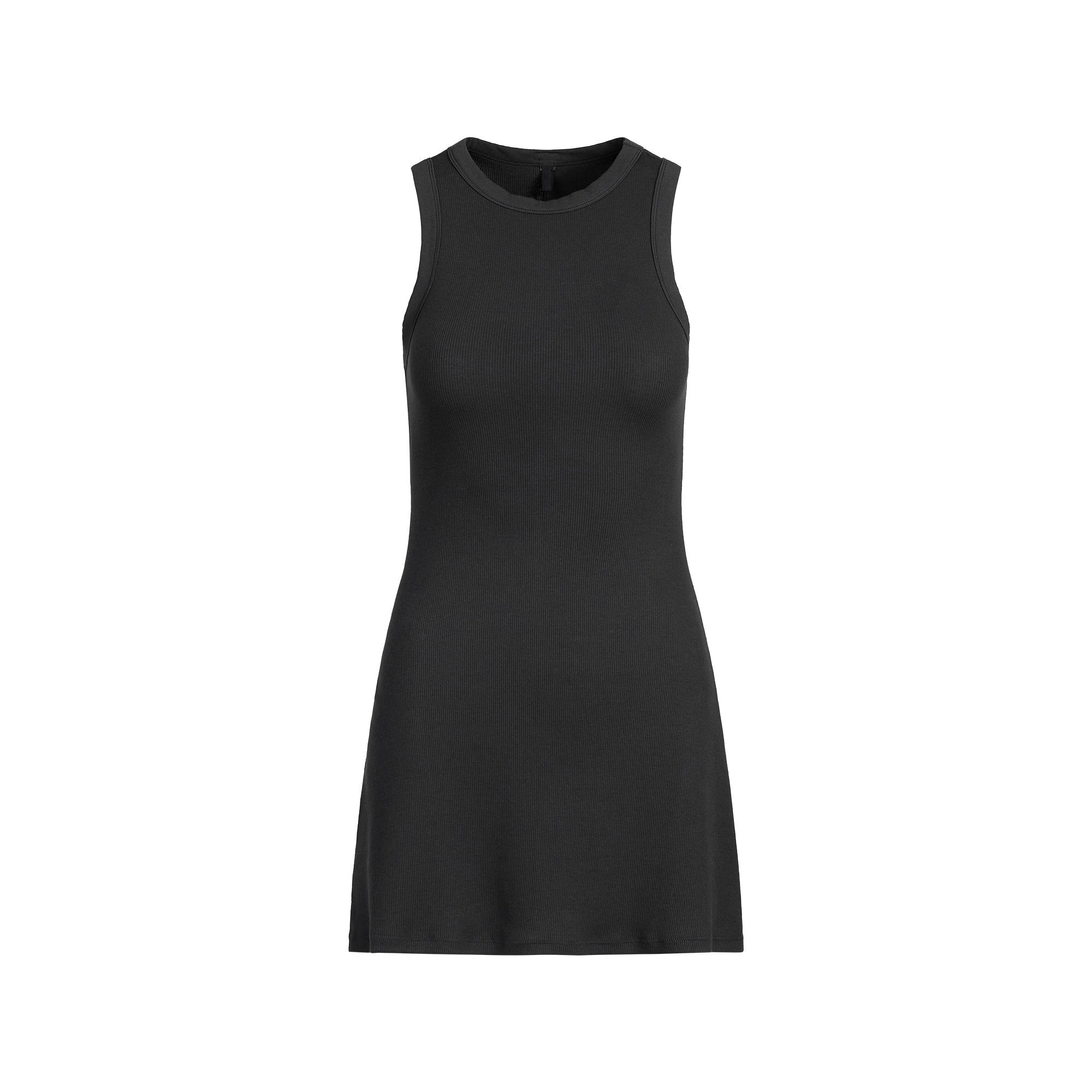 COTTON RIB TANK DRESS | SOOT - Image 4