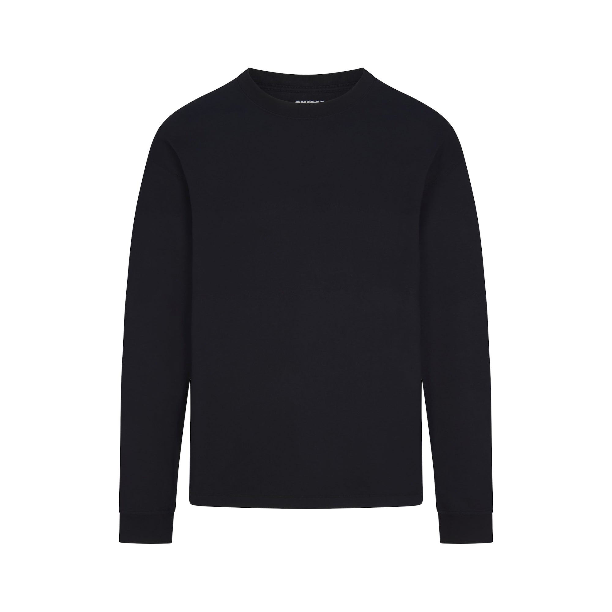 HEAVYWEIGHT COTTON MENS RELAXED LONG SLEEVE T-SHIRT | OBSIDIAN - Image 6