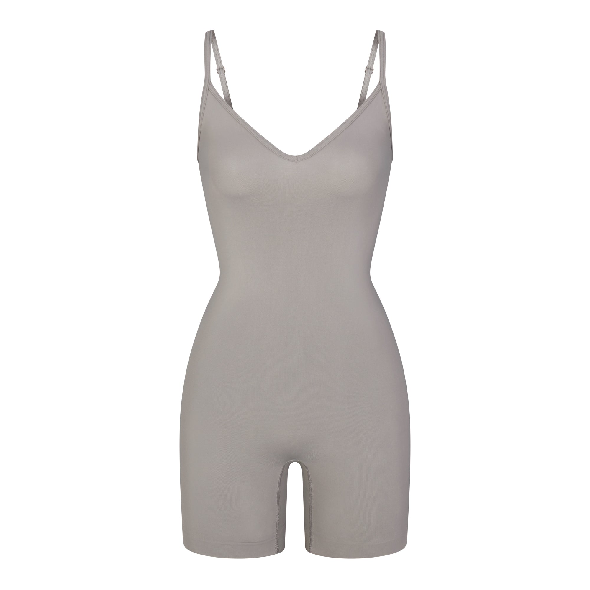 SOFT SMOOTHING SEAMLESS CAMI ONESIE | SMOKE - Image 5