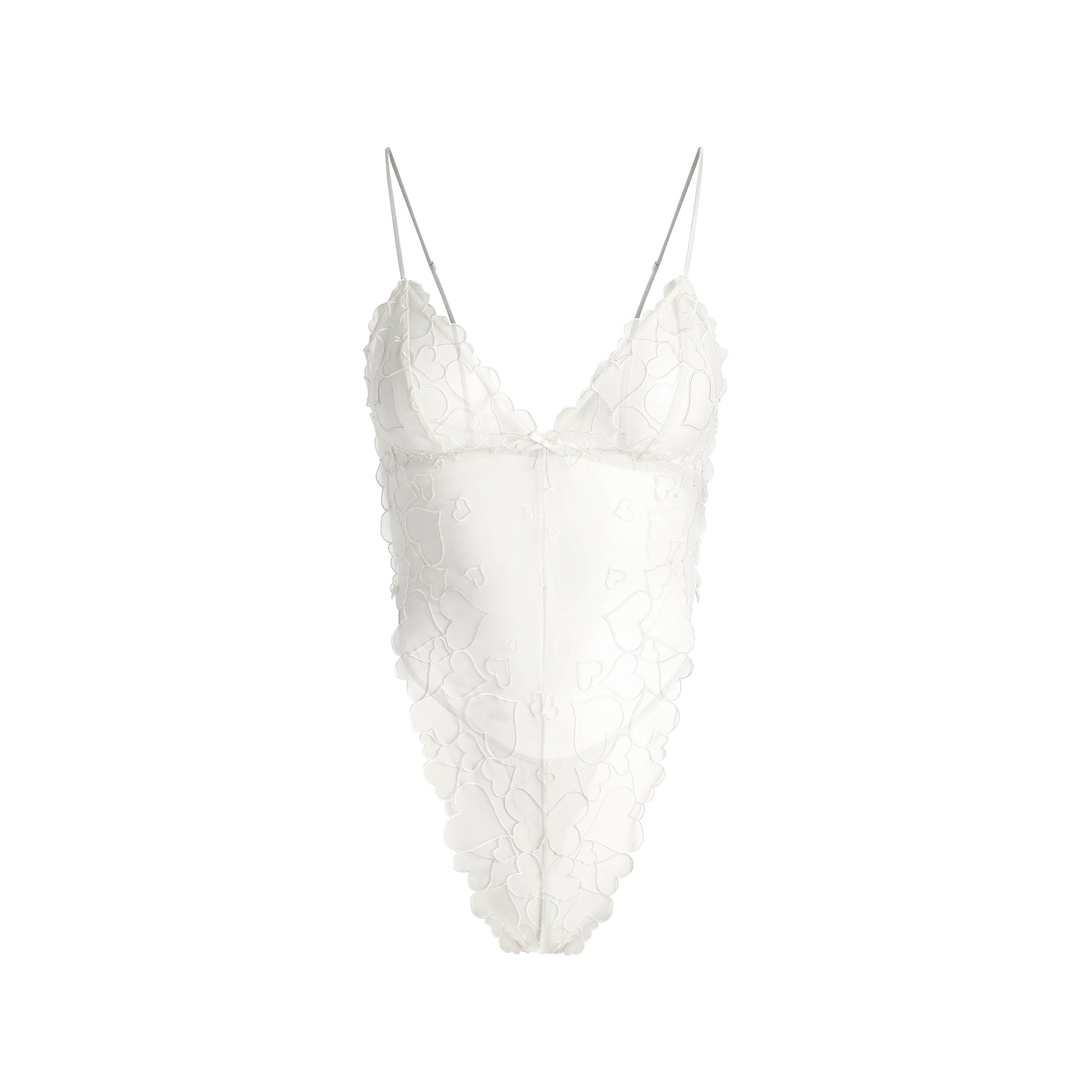 EMBROIDERED TULLE TEDDY | MARBLE - Image 10