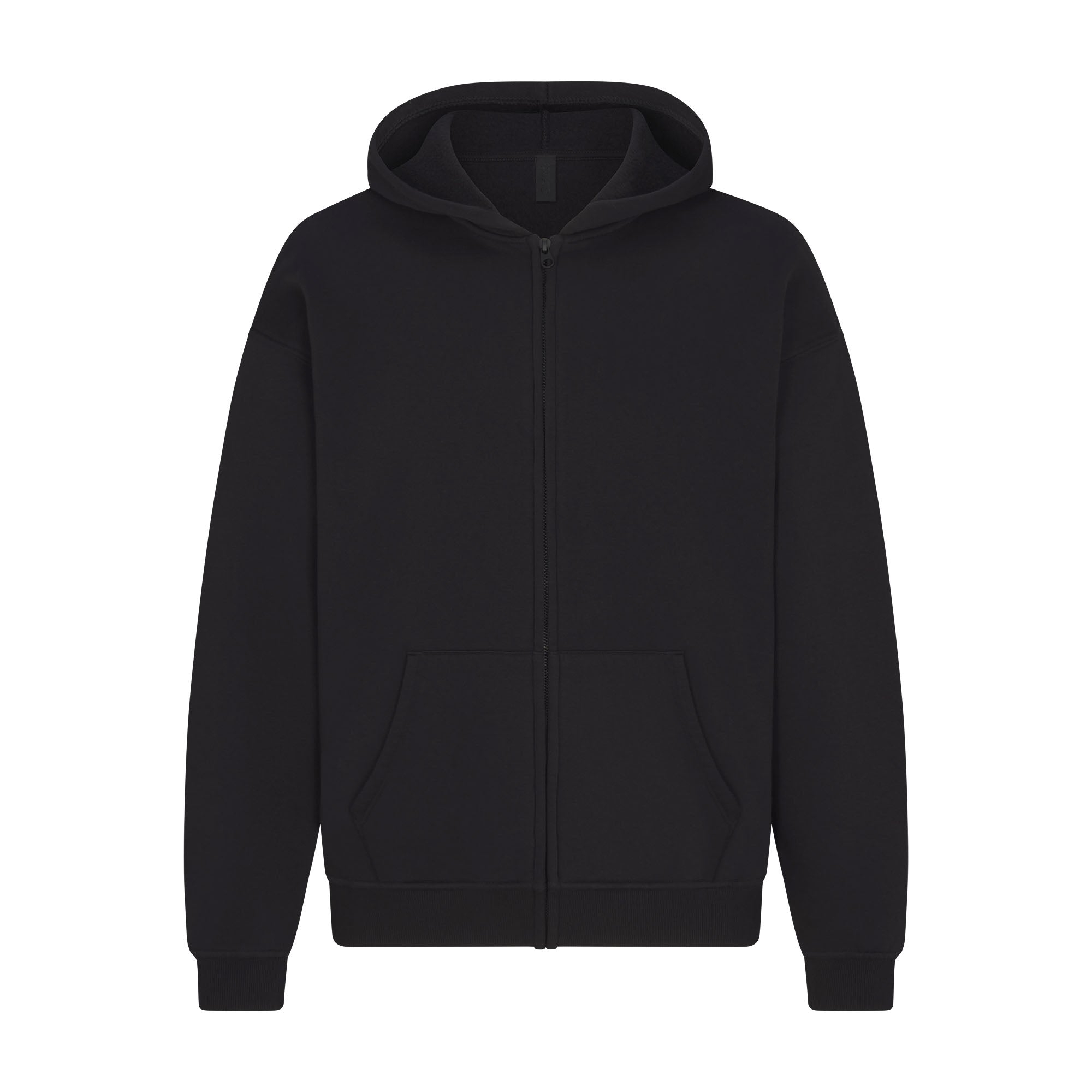 FLEECE LOUNGE MENS RELAXED ZIP UP HOODIE | WASHED ONYX - Image 7