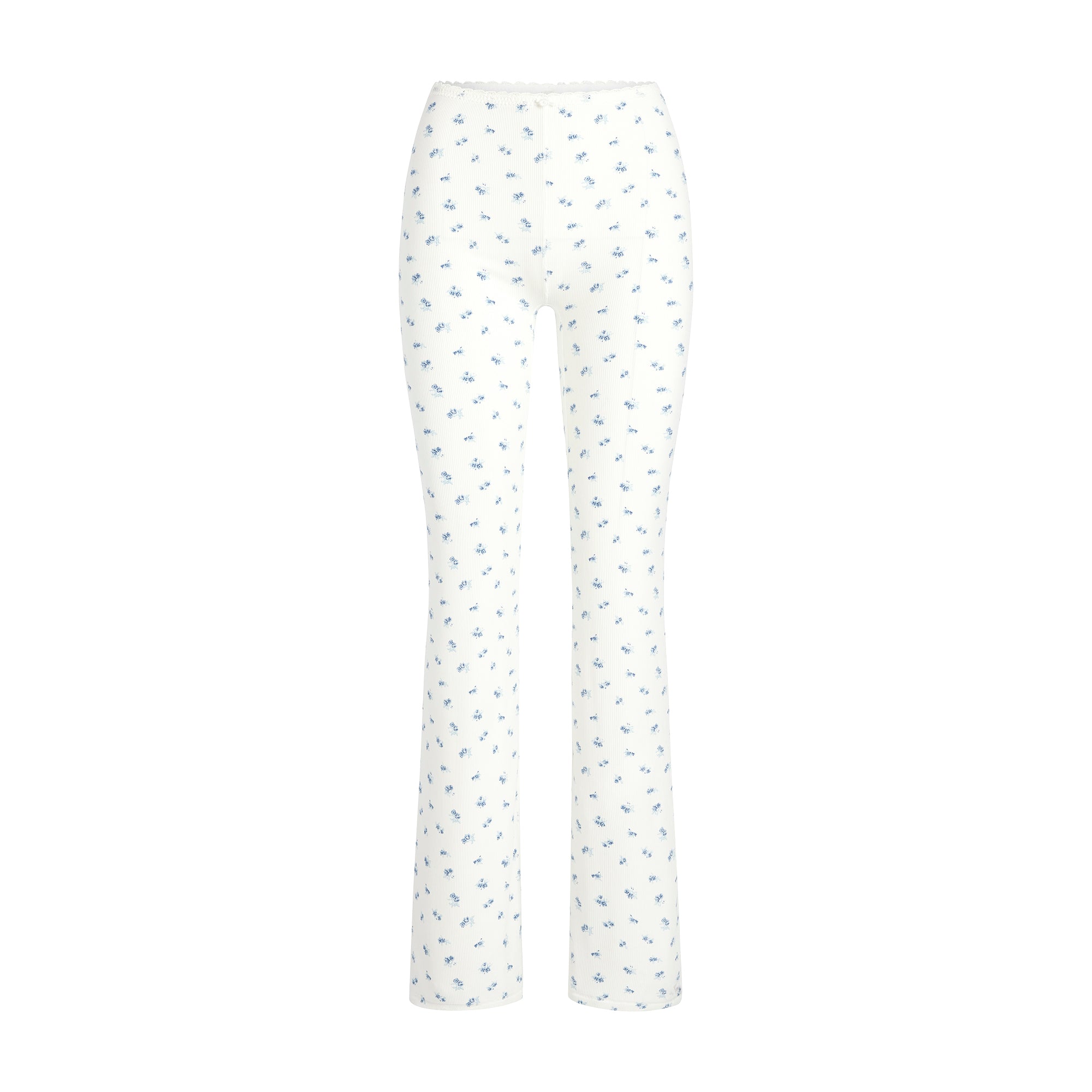 SOFT LOUNGE LACE PANT | BLUE GARDEN PRINT - Image 6