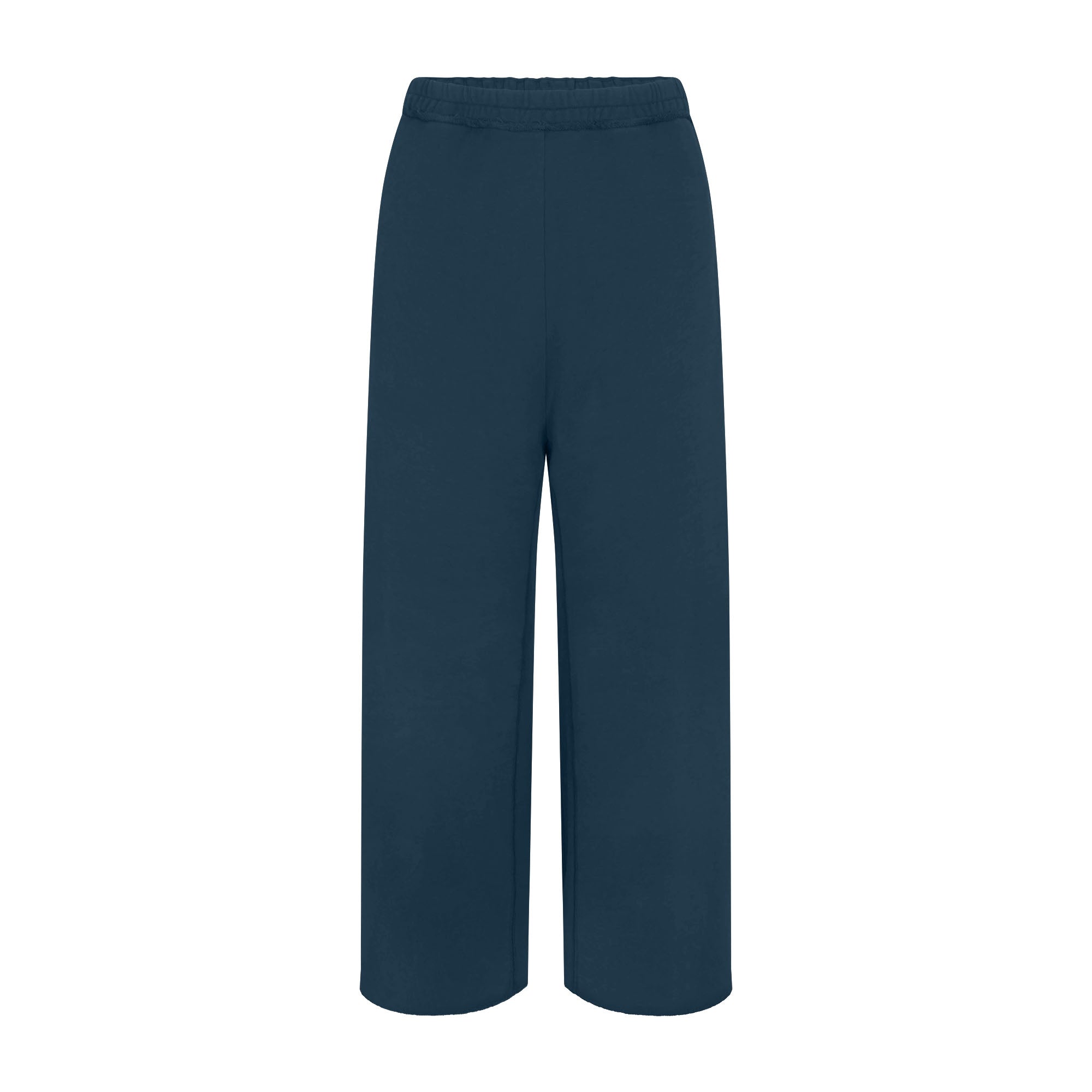 FRENCH TERRY WIDE LEG PANT | INDIGO - Image 6