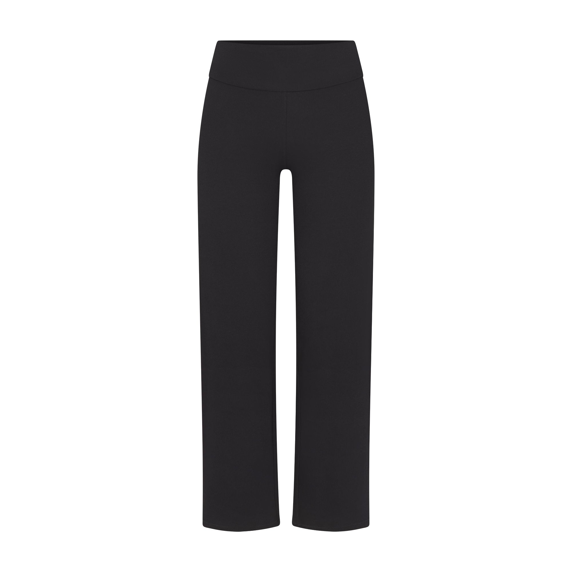 COTTON RIB FOLDOVER STRAIGHT LEG PANT | SOOT - Image 5