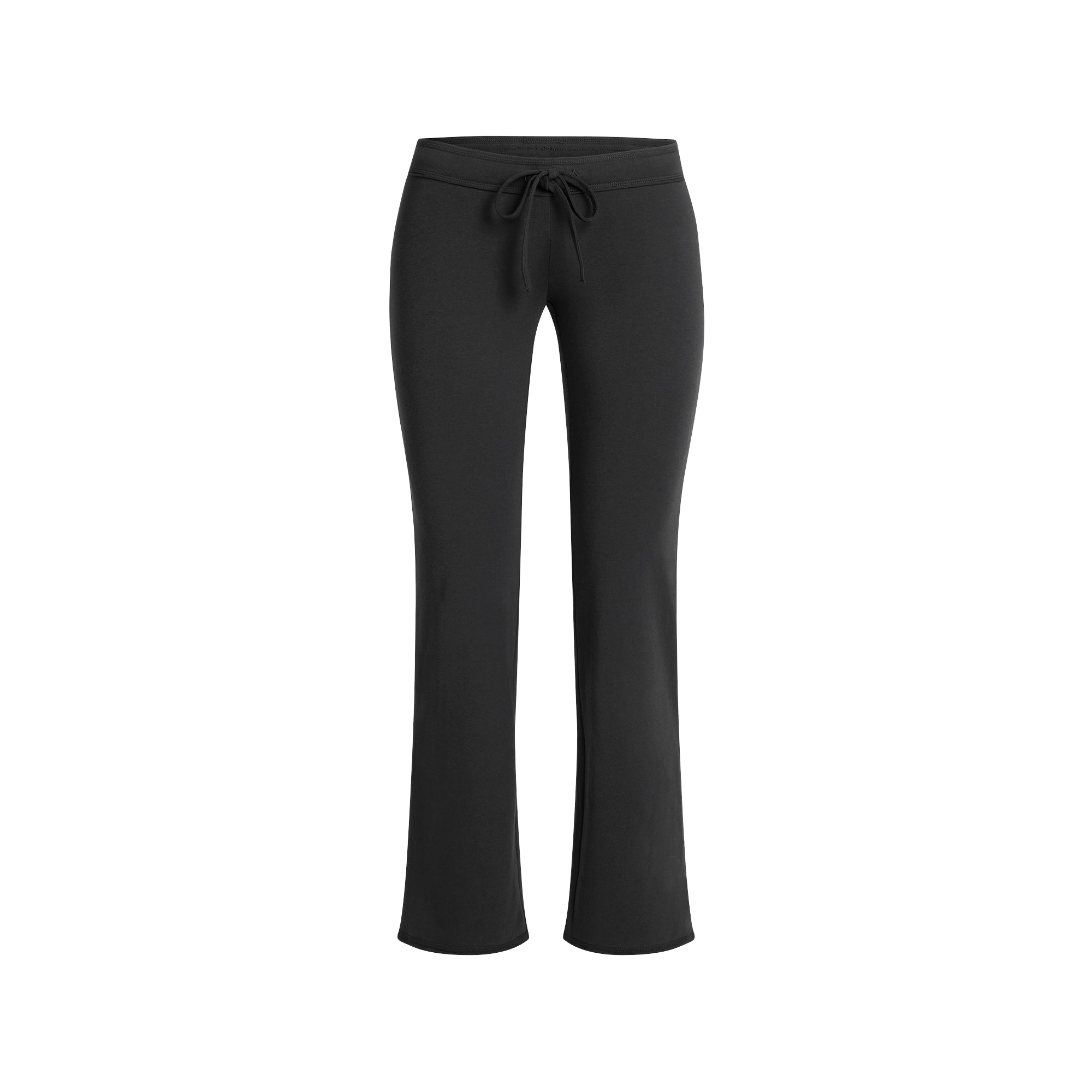 COTTON JERSEY LOW RISE CROP PANT | SOOT - Image 7