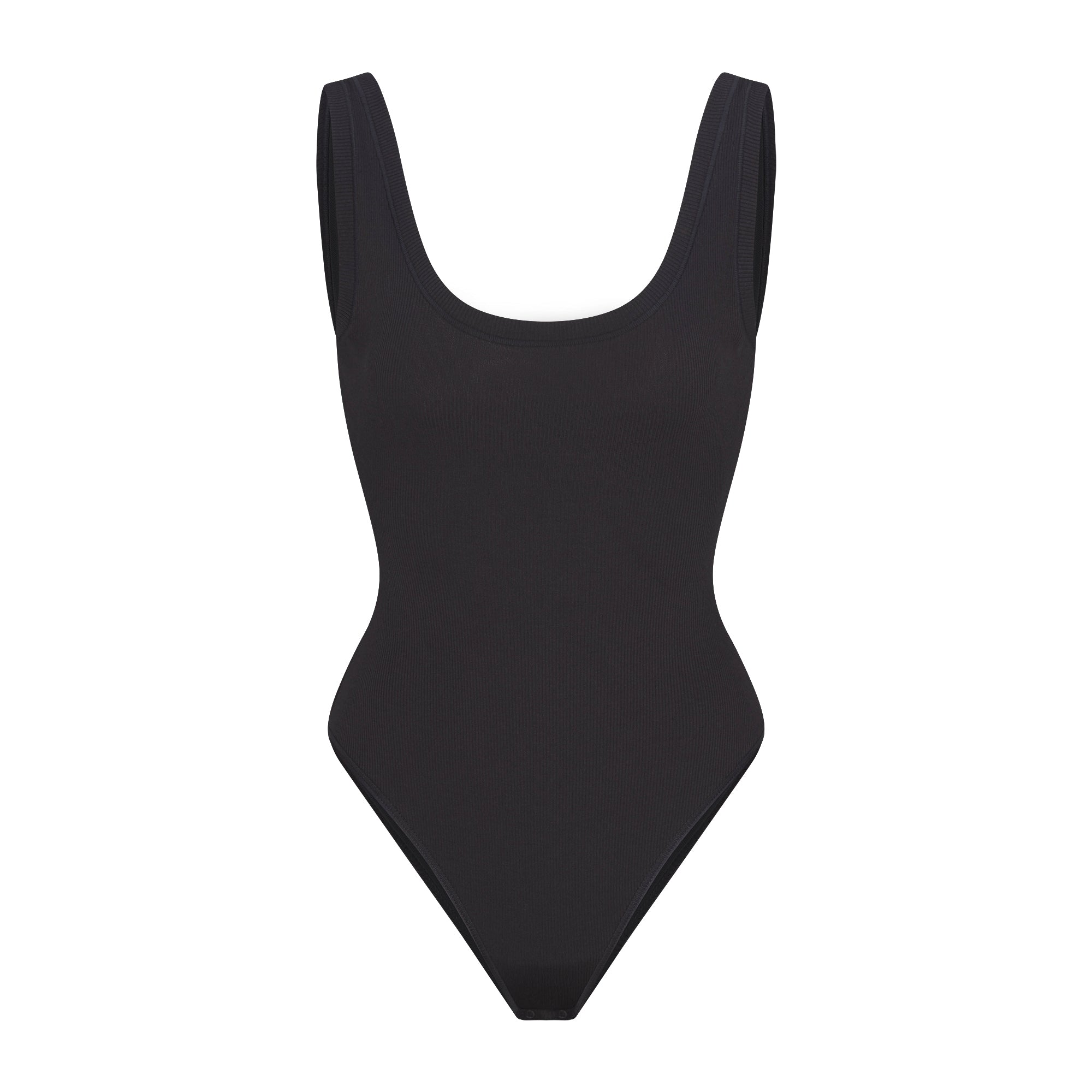 COTTON RIB TANK BODYSUIT | SOOT - Image 8