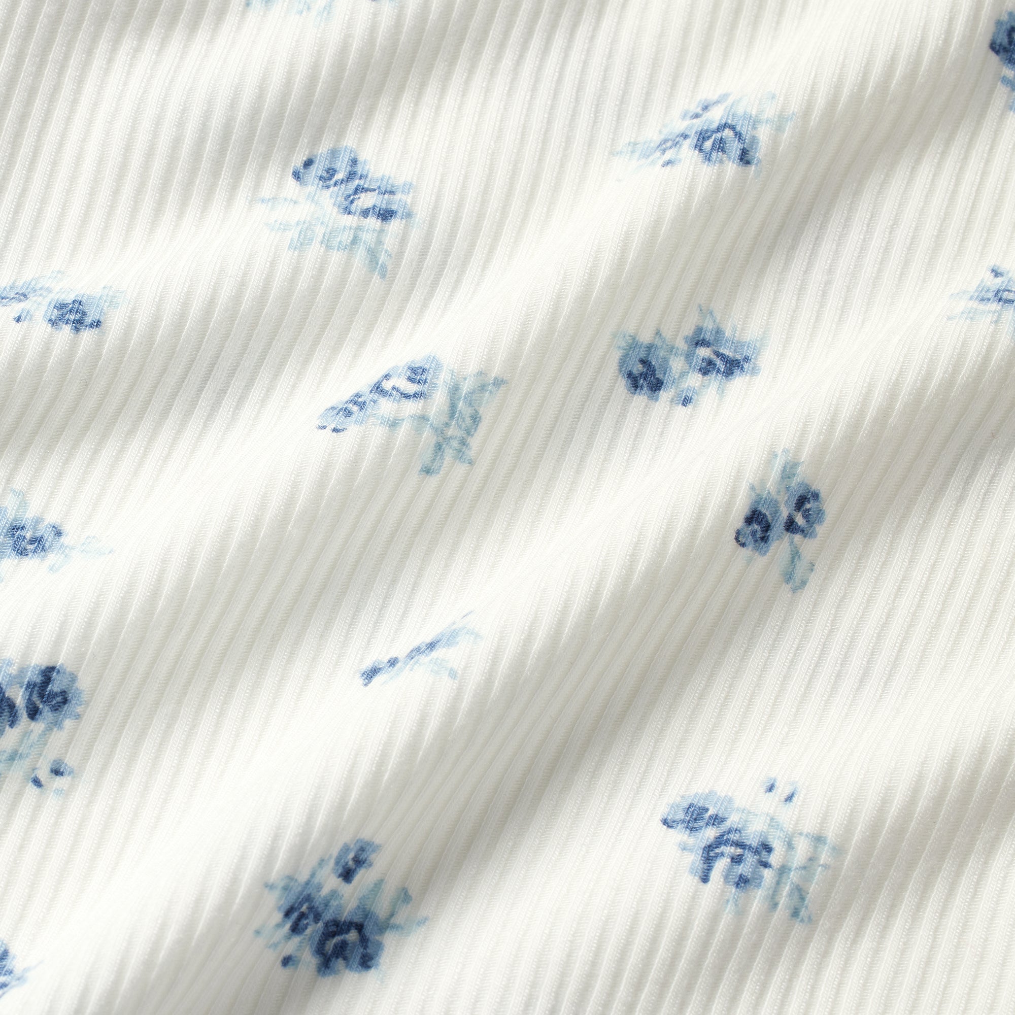 SOFT LOUNGE LACE CAMI AND SHORT SET | BLUE GARDEN PRINT - Image 8