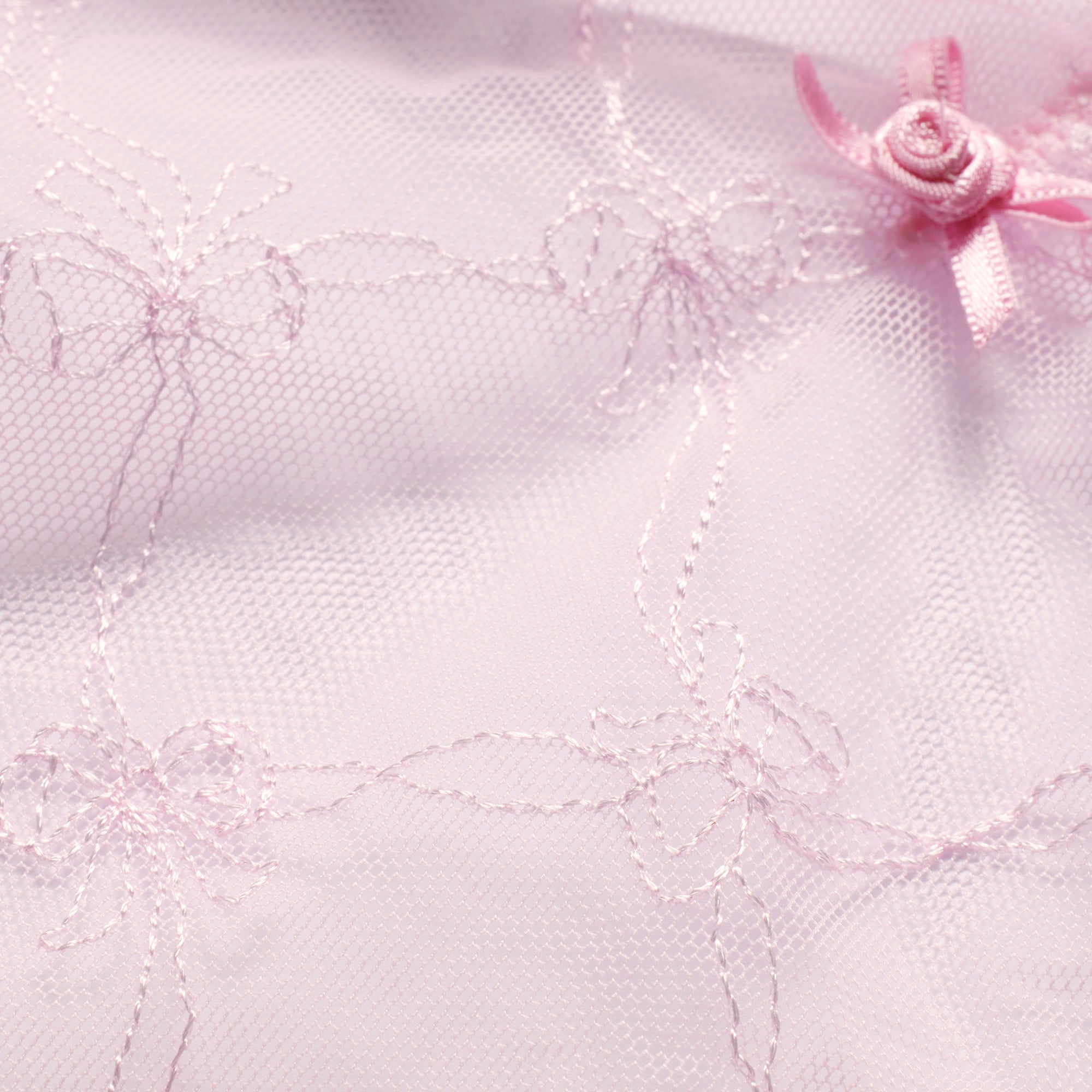 SPRING INTIMATES TEDDY | CHERRY BLOSSOM BOW TULLE - Image 4