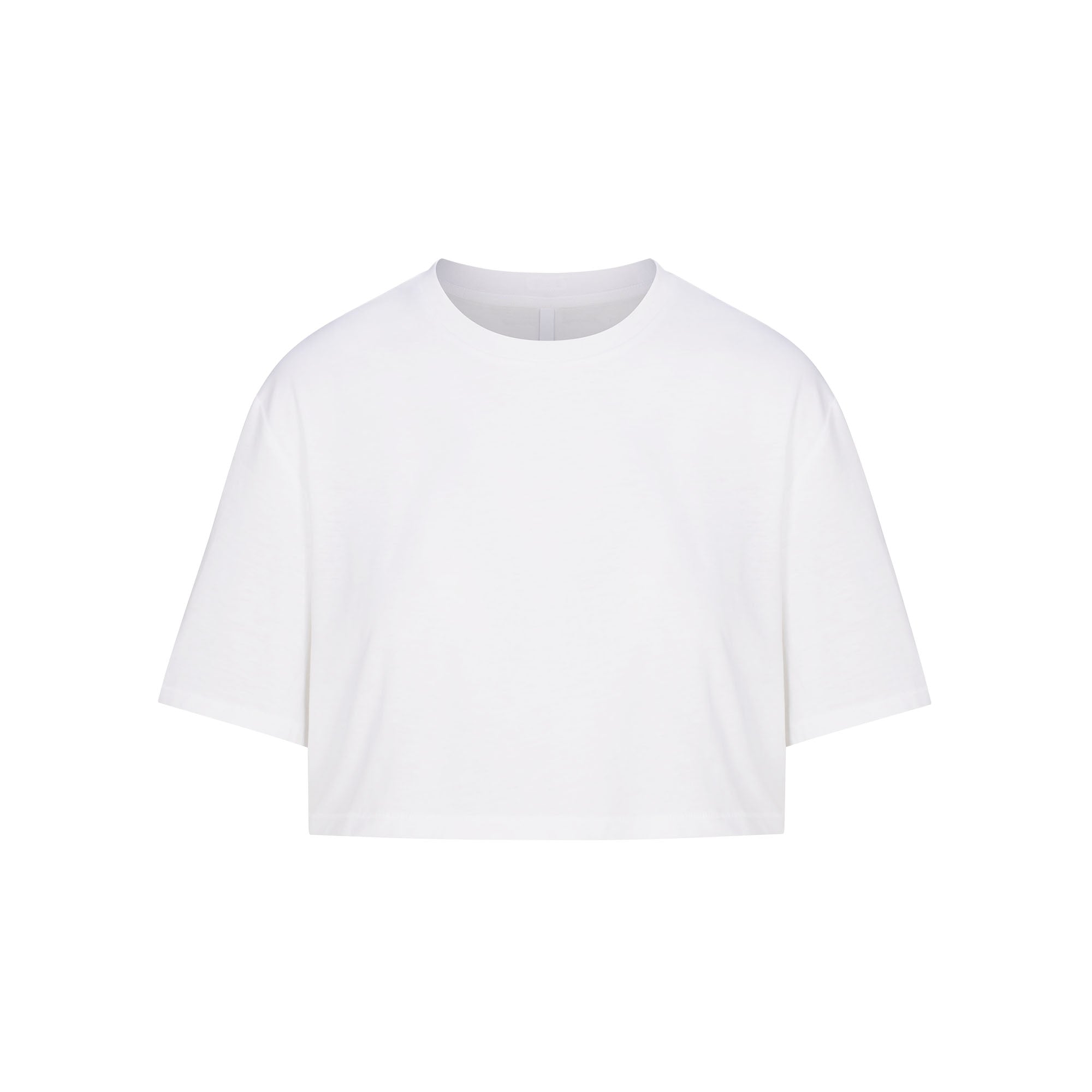 RELAXED TEES OVERSIZED CROPPED T-SHIRT | SNOW - Image 5