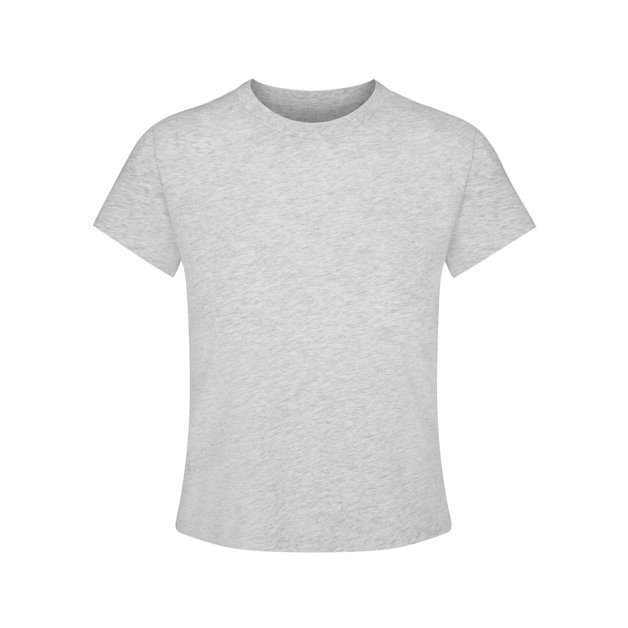 RELAXED TEES SHRUNKEN T-SHIRT | LIGHT HEATHER GREY - Image 5