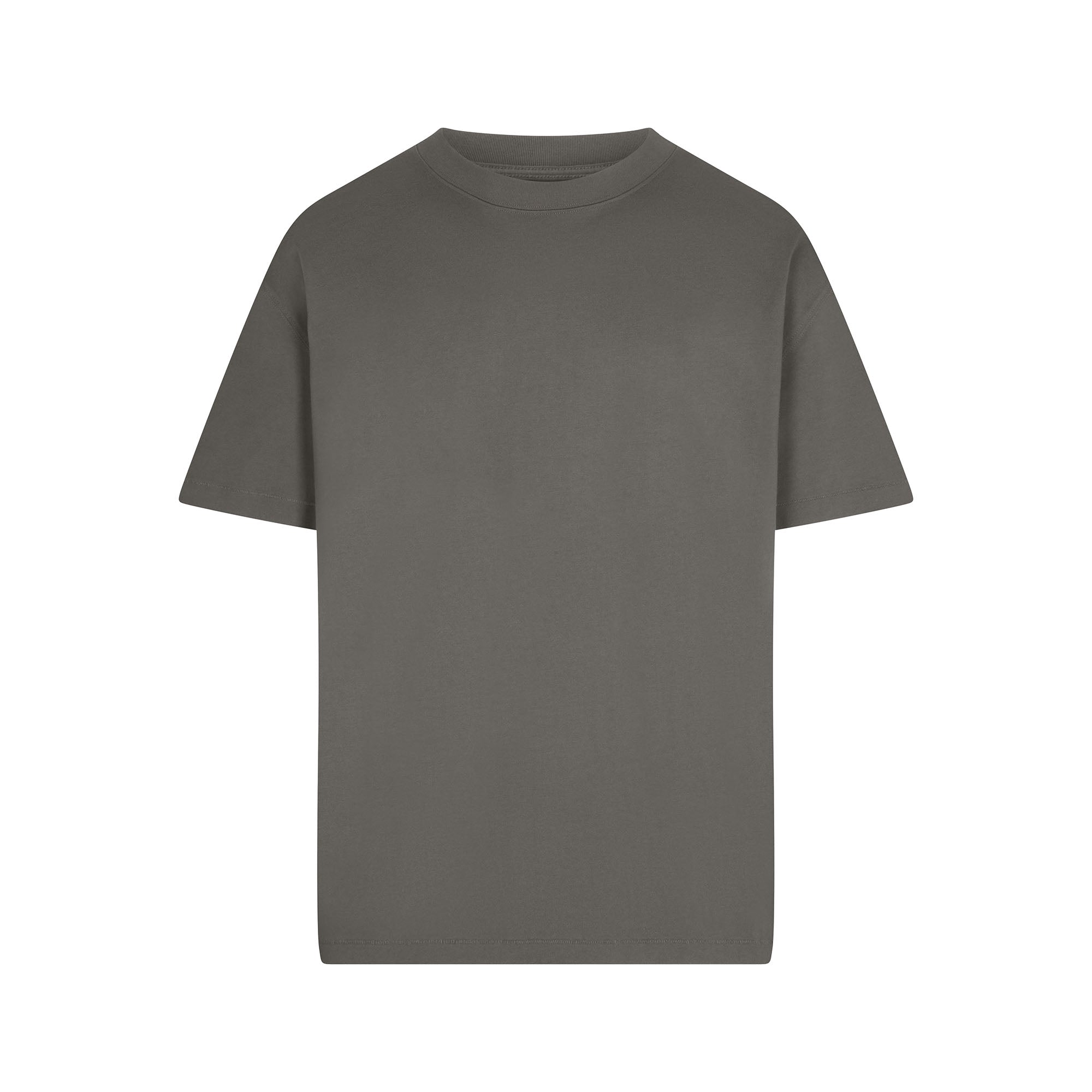HEAVYWEIGHT COTTON MENS RELAXED T-SHIRT | GUNMETAL - Image 6