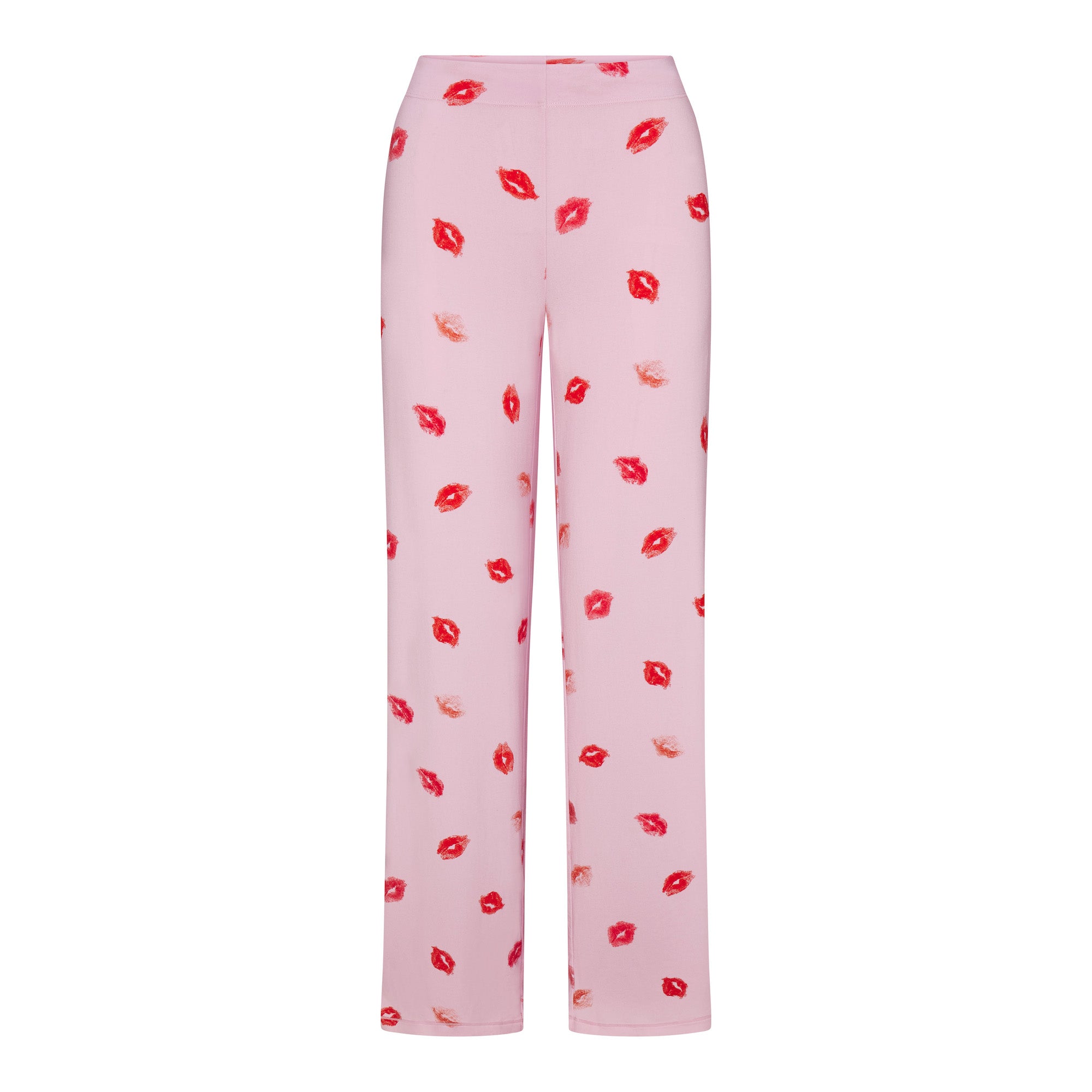 SKIMS SLEEP LONG SLEEVE BUTTON UP SET | CHERRY BLOSSOM LIPSTICK - Image 5